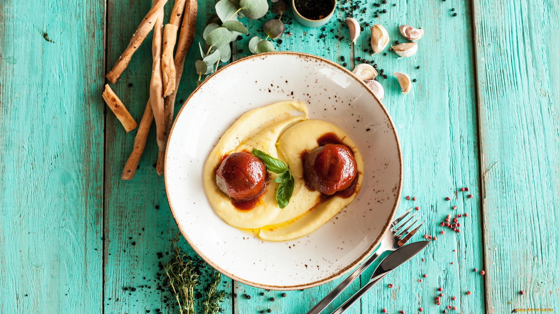 еда, вторые, блюда, пюре, обед, вкусно, зелень