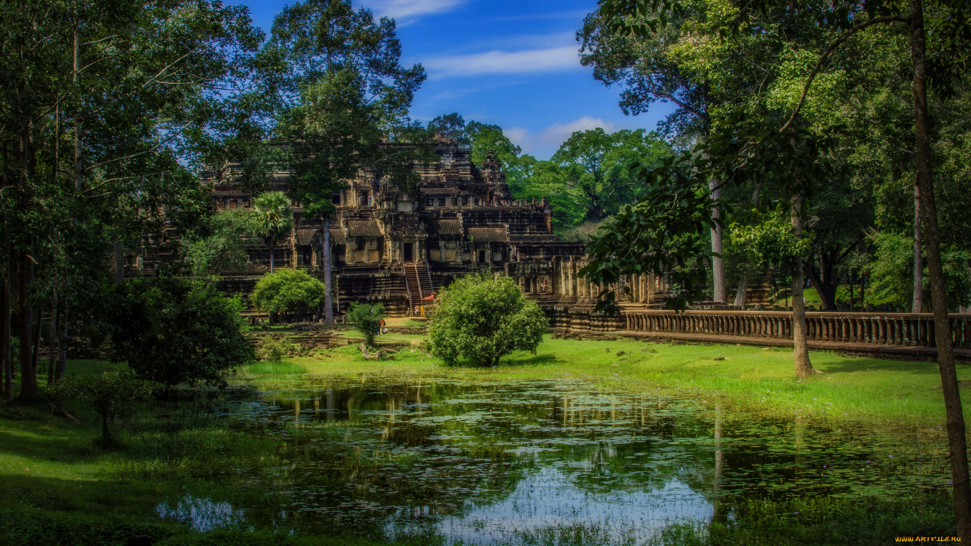 города, -, буддийские, и, другие, храмы, джунгли