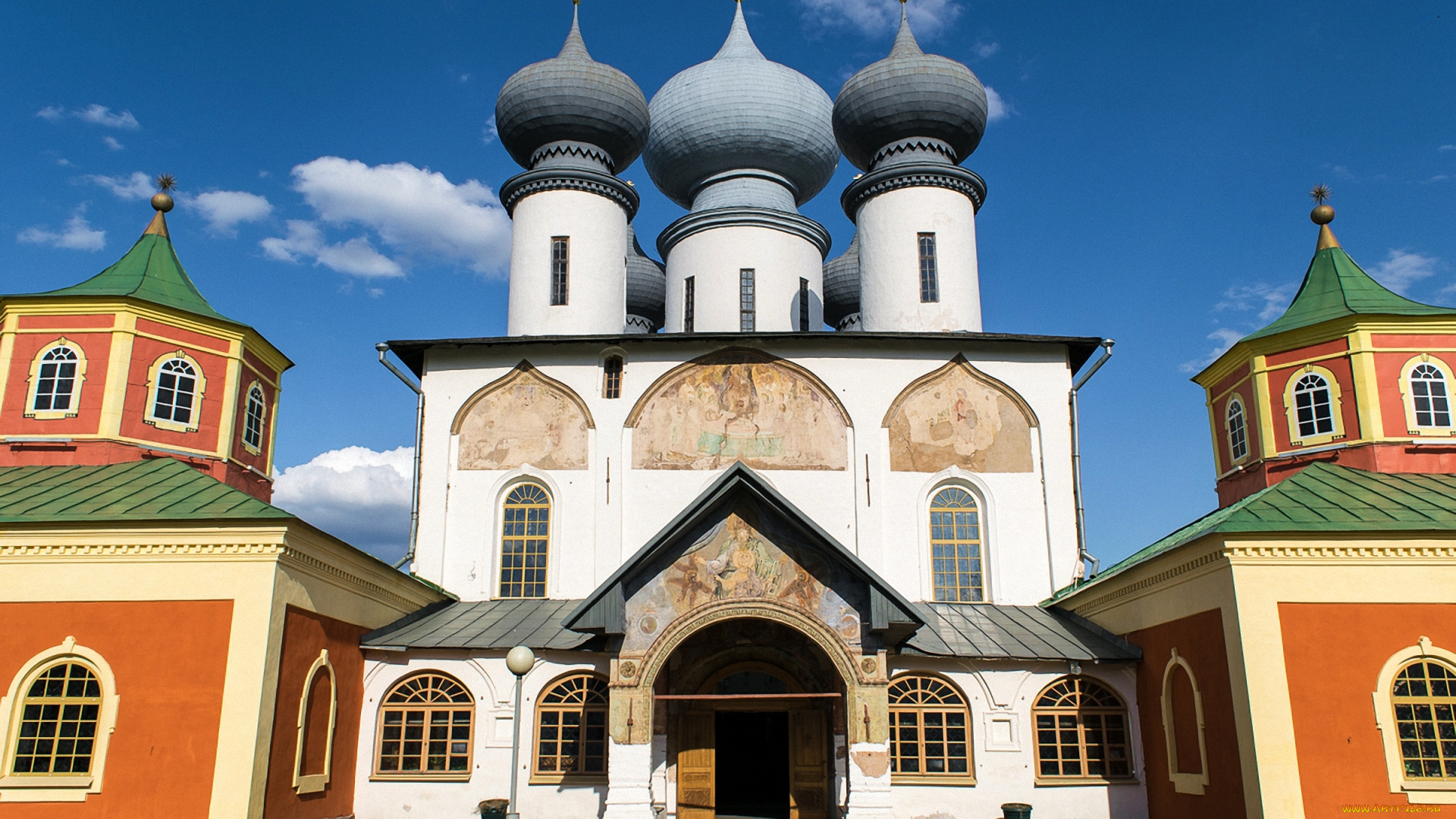 города, -, православные, церкви, , монастыри, трава, облака, фонарь