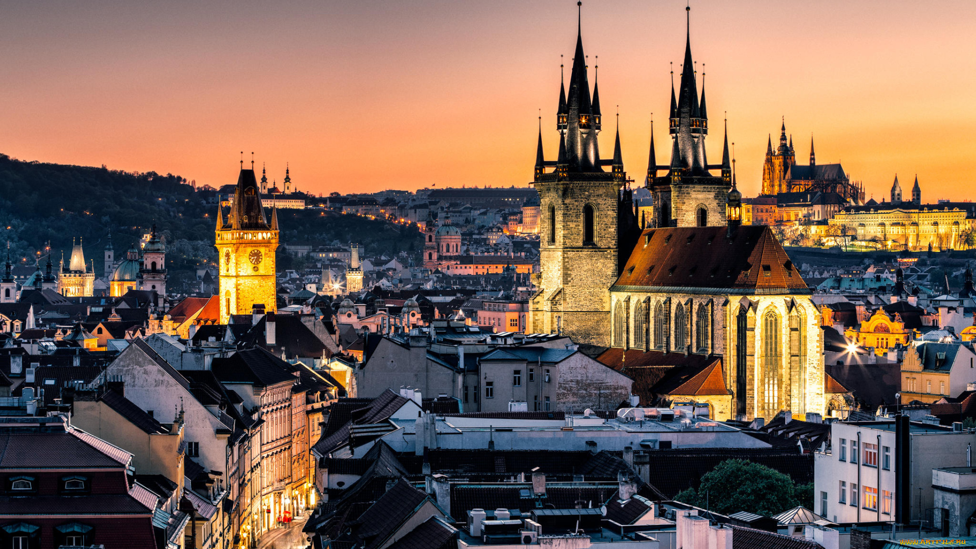 города, прага, , Чехия, praga, respublika, cheshskaya