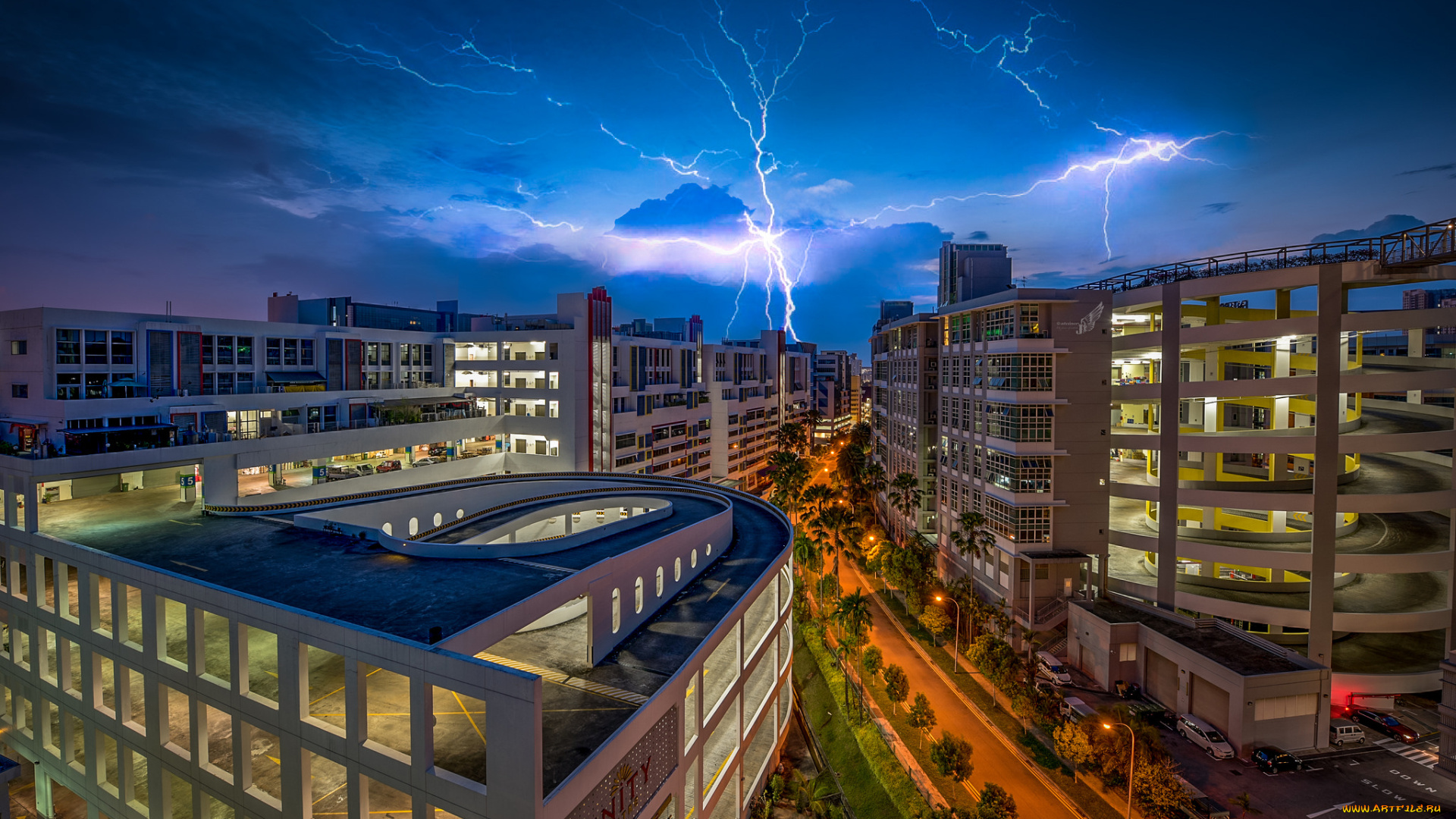 города, сингапур, , сингапур, панорам