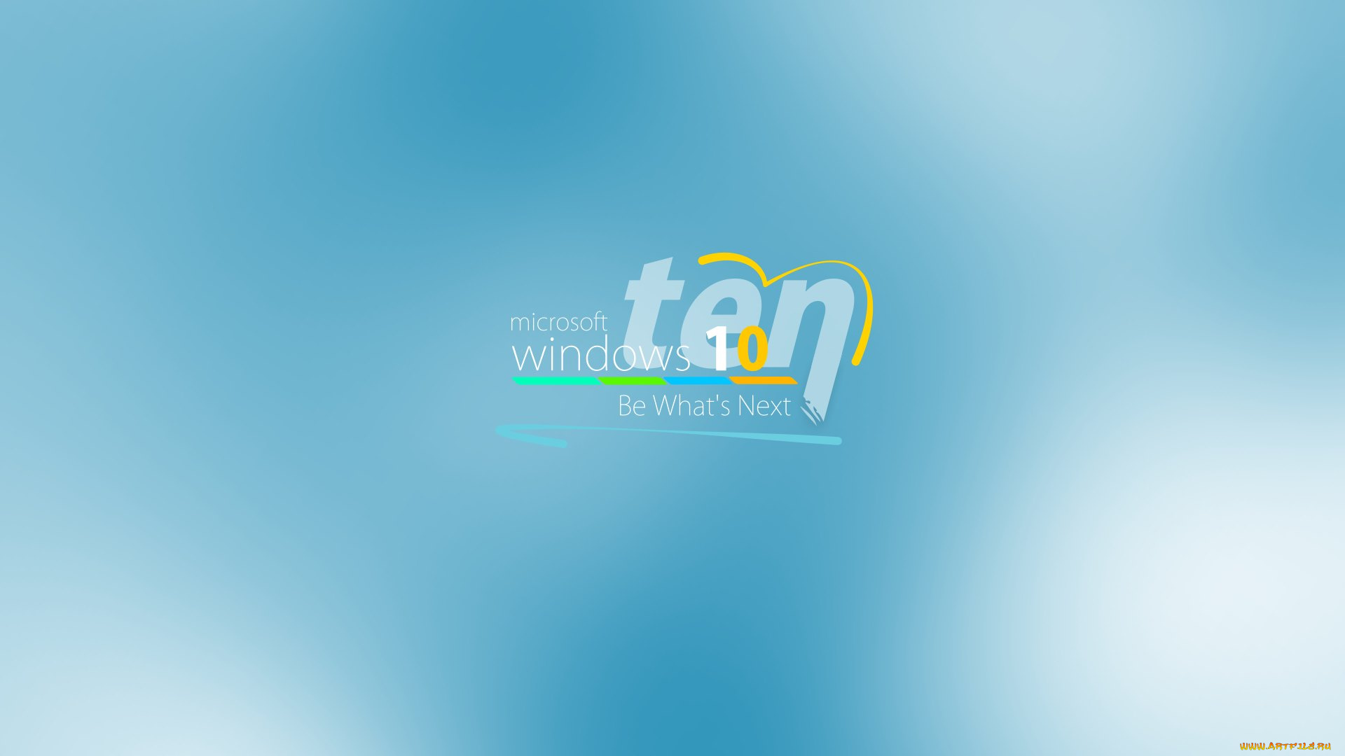 компьютеры, windows, , 10, фон, логотип