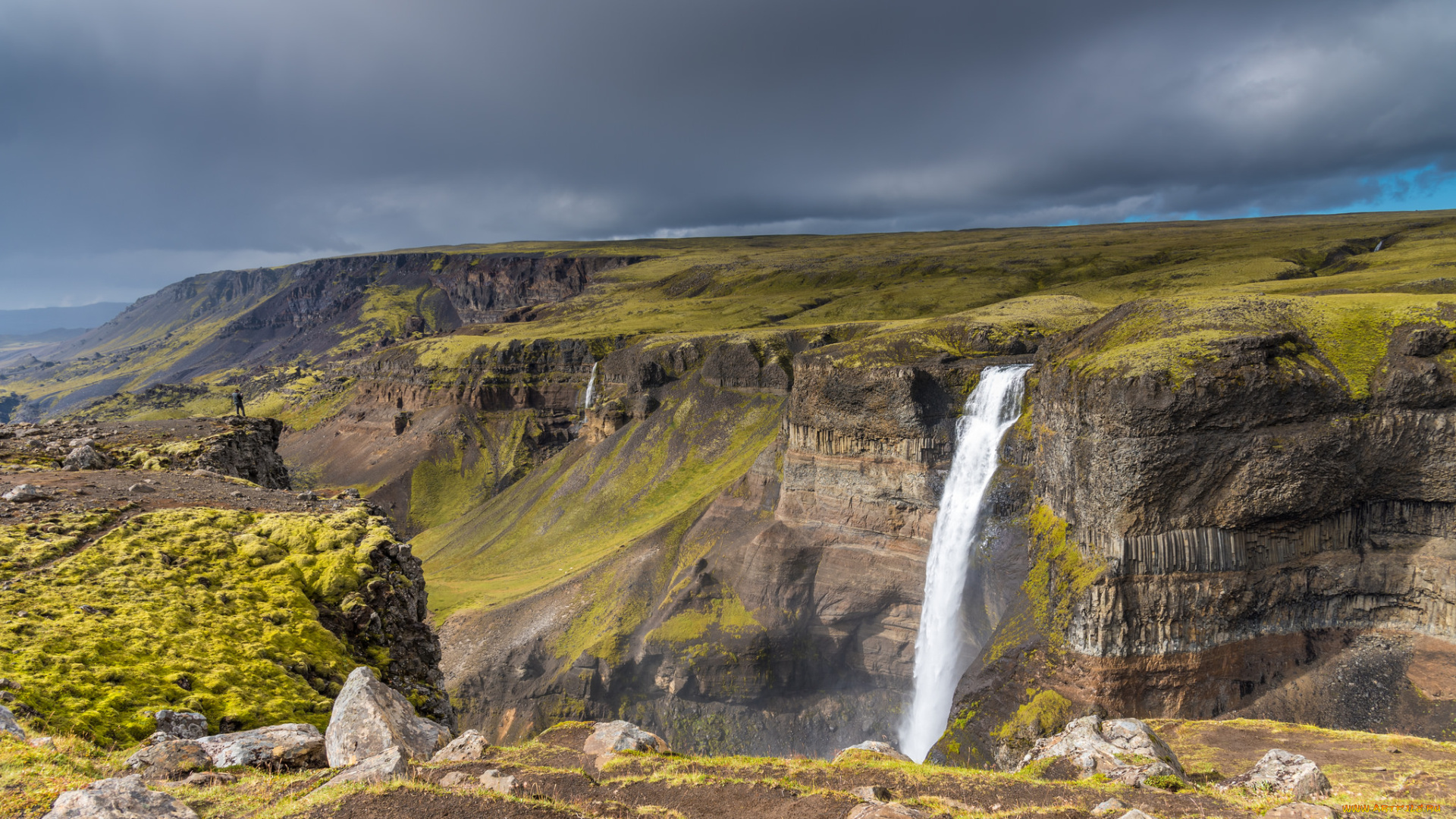 природа, водопады, водопад, река, лес