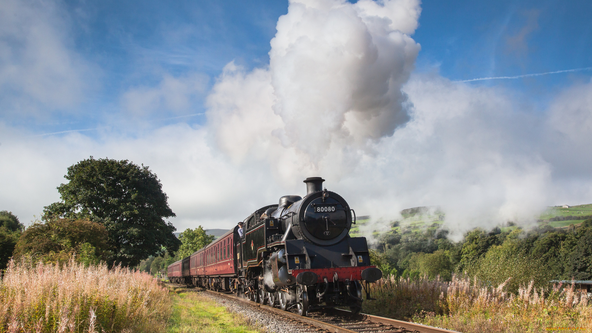 техника, паровозы, паровоз, рельсы