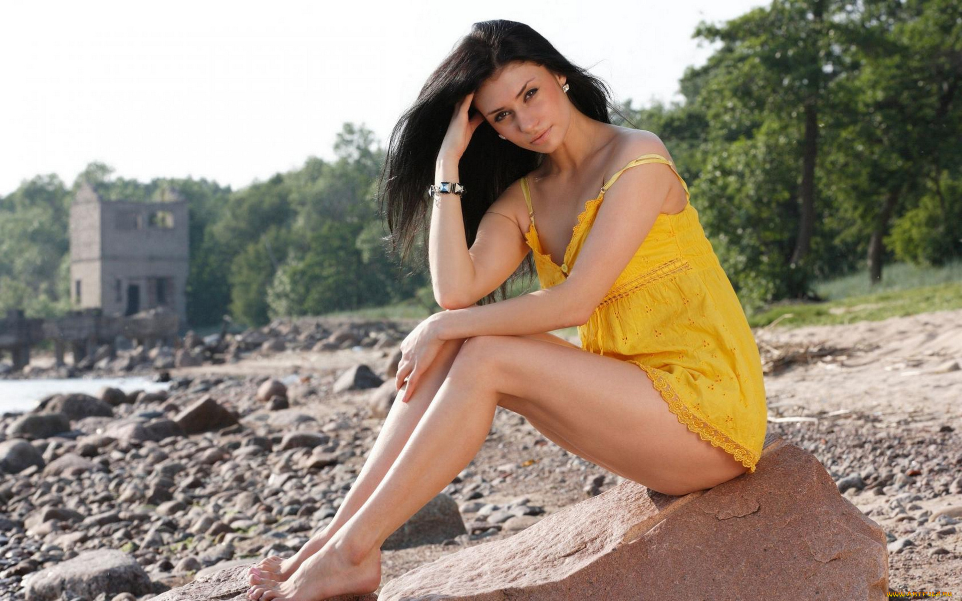 девушки, -unsort, , брюнетки, , шатенки, фон, взгляд, девушка