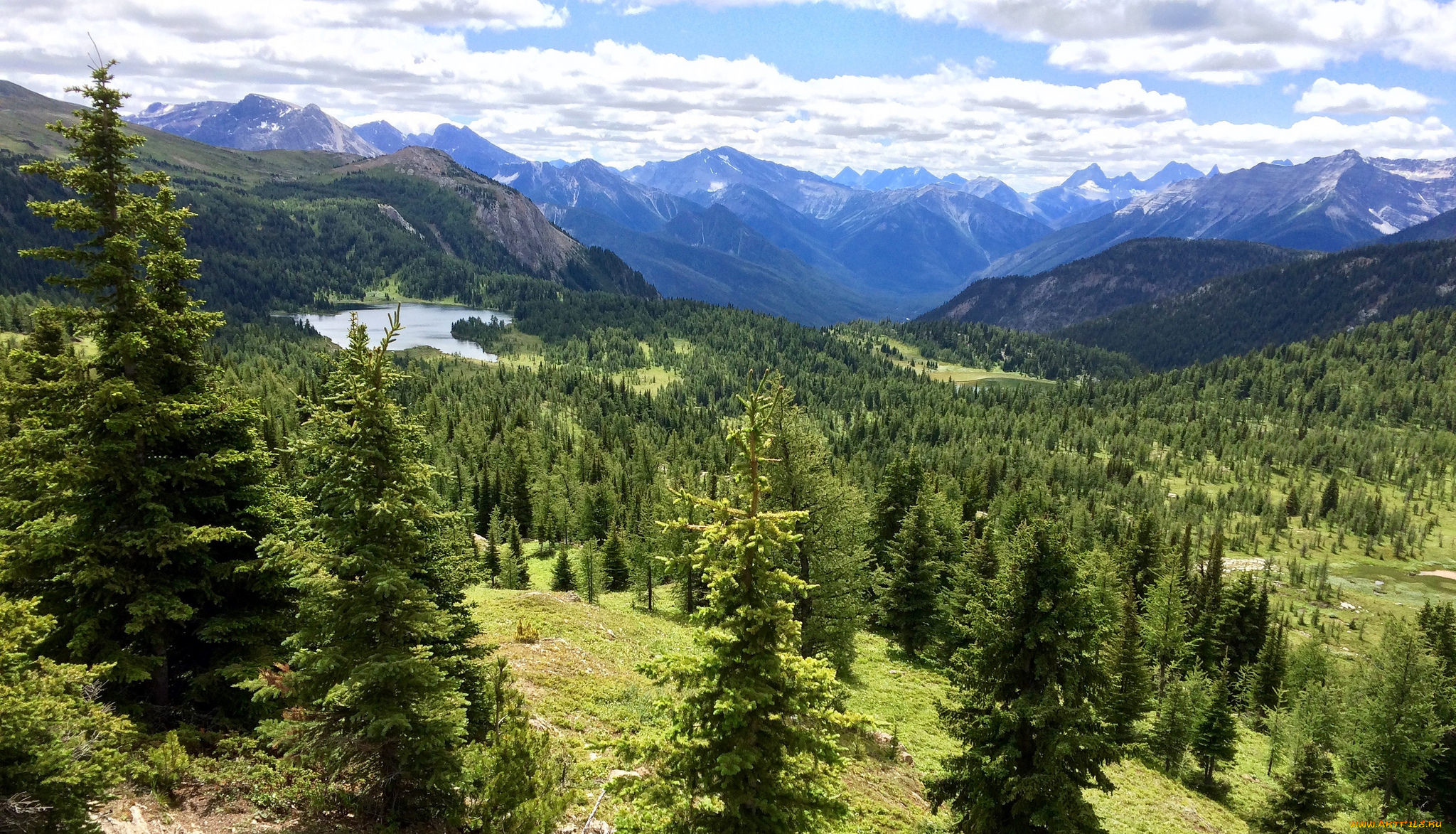 природа, горы, простор