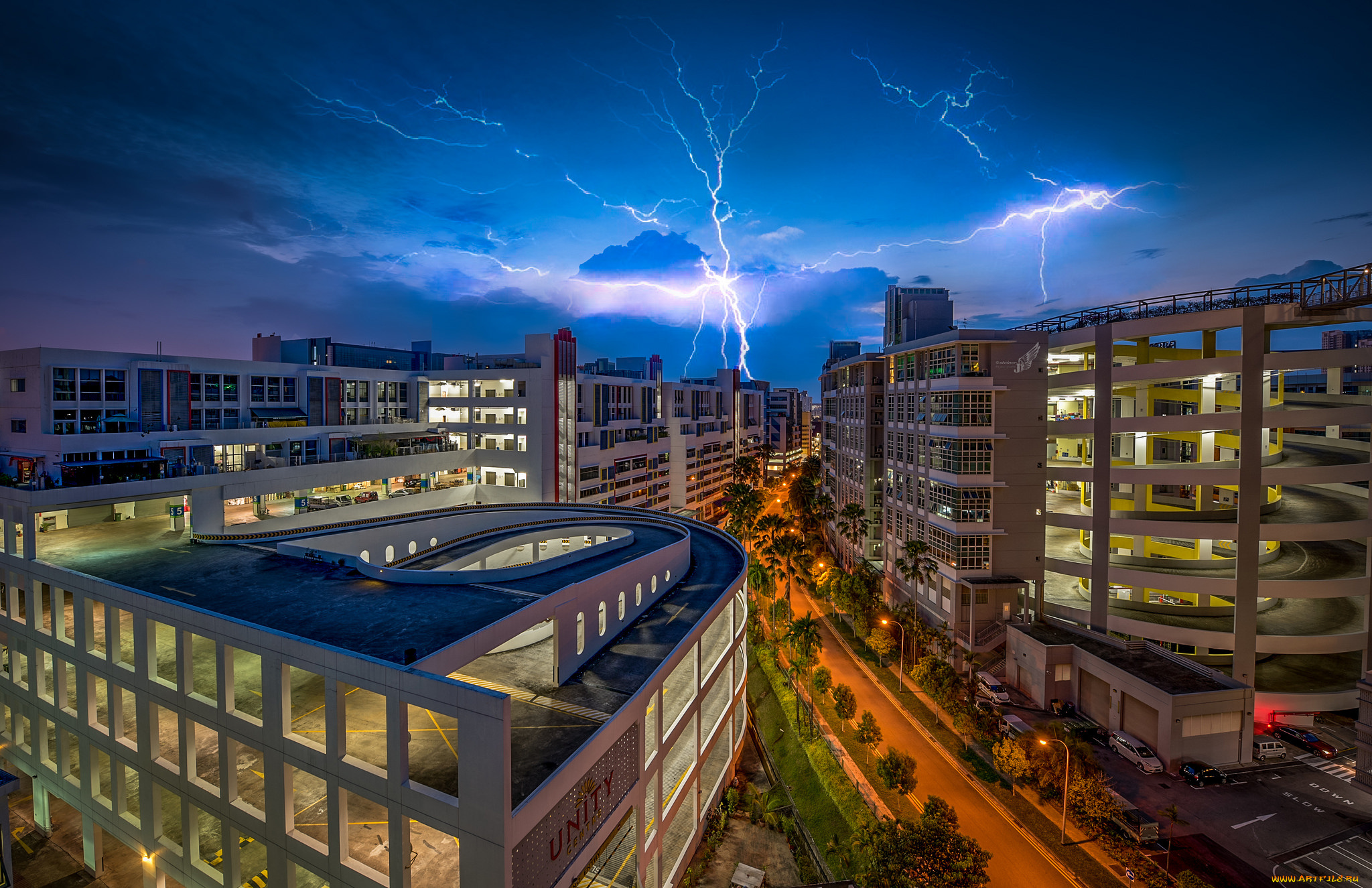 города, сингапур, , сингапур, панорам