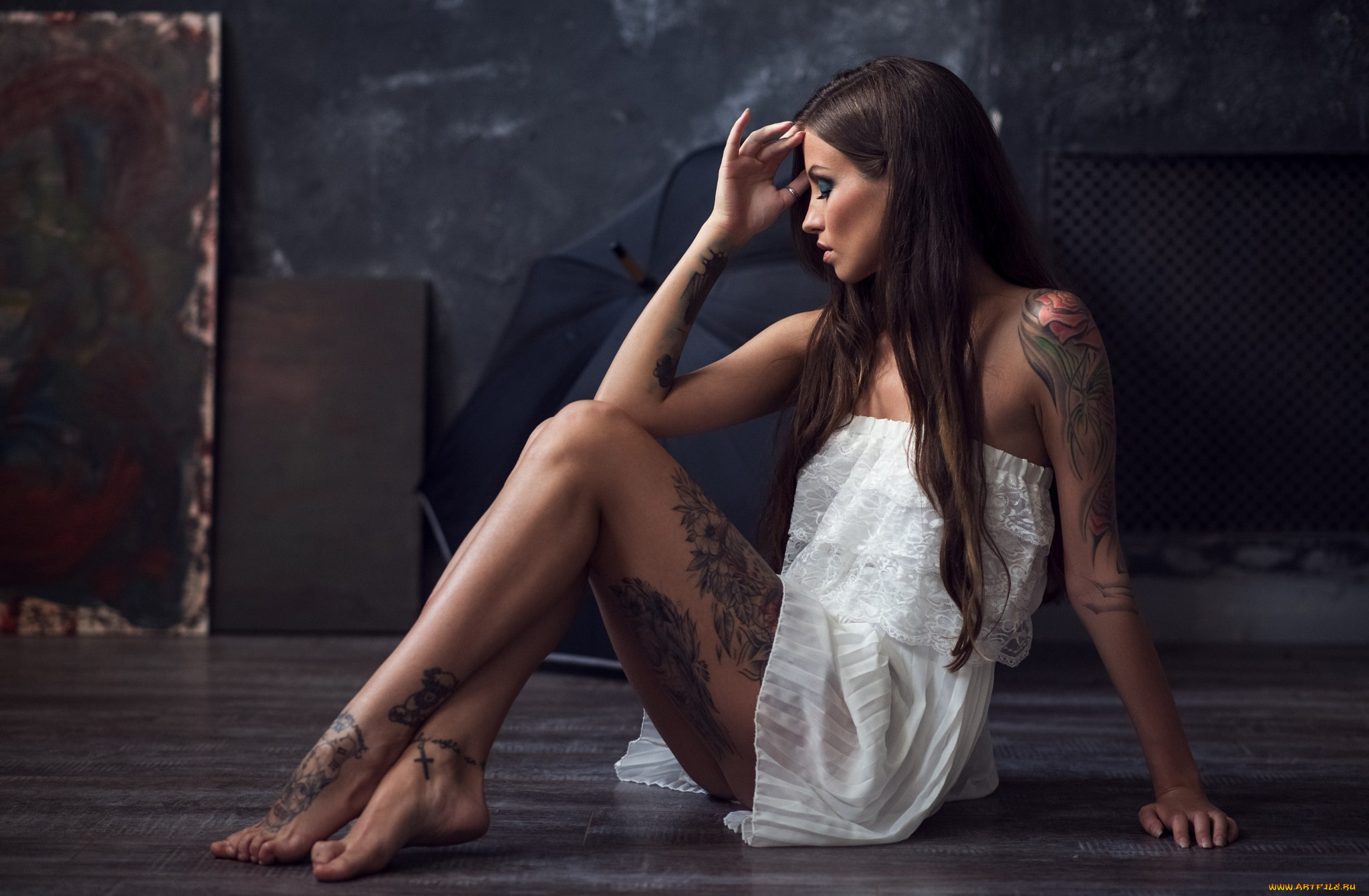 девушки, -unsort, , брюнетки, , шатенки, тату