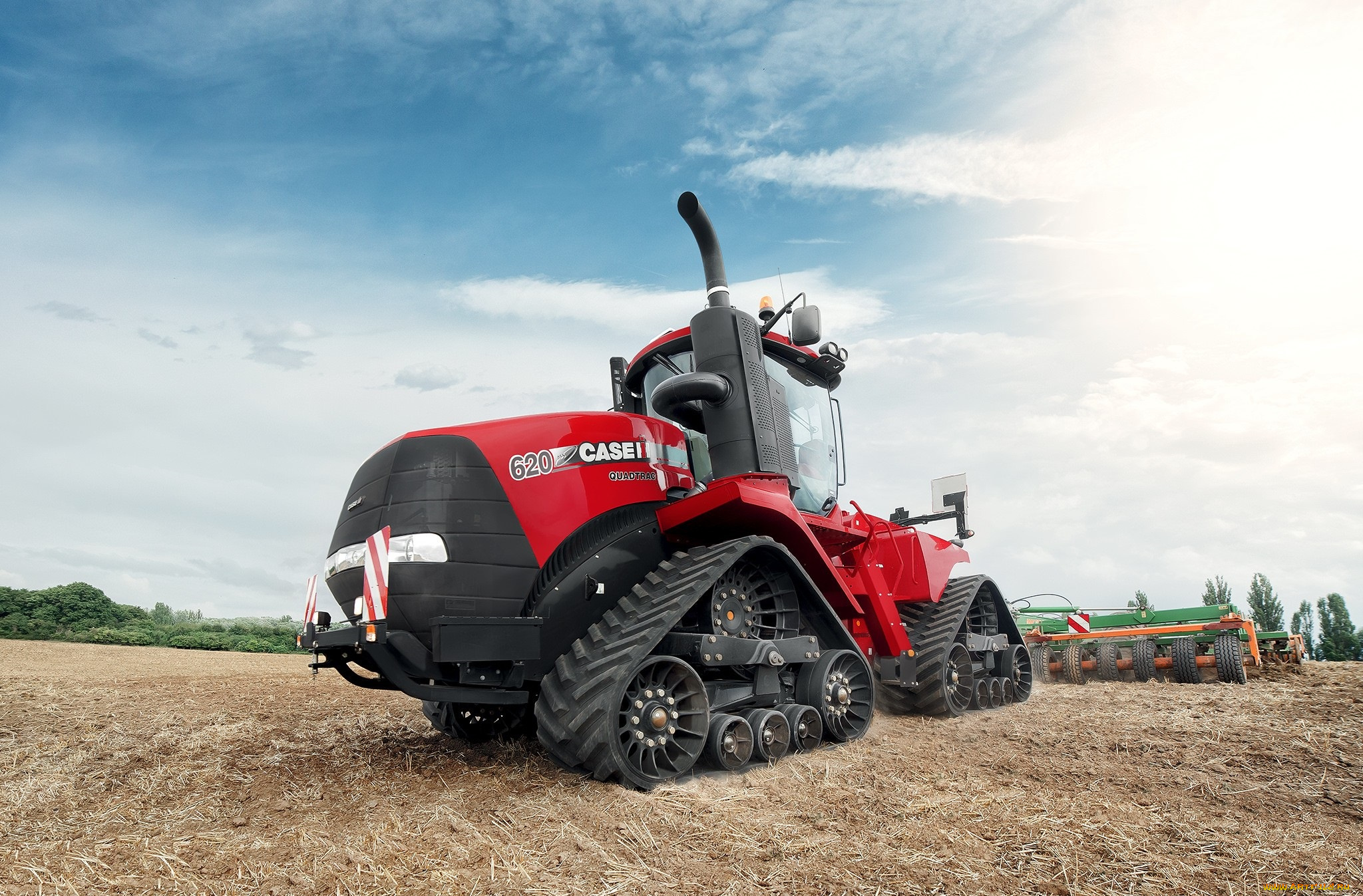 техника, тракторы, на, гусенецах, case