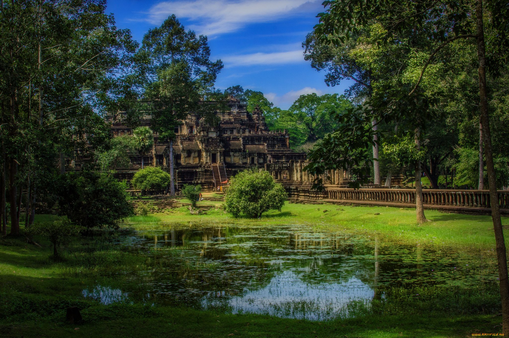 города, -, буддийские, и, другие, храмы, джунгли