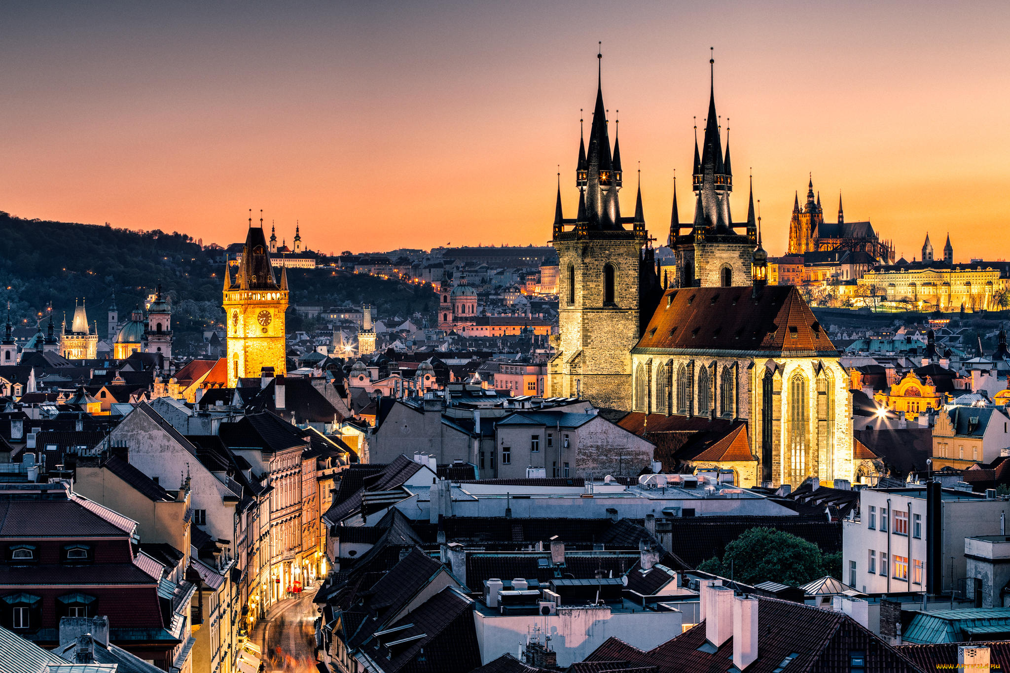 города, прага, , Чехия, praga, respublika, cheshskaya