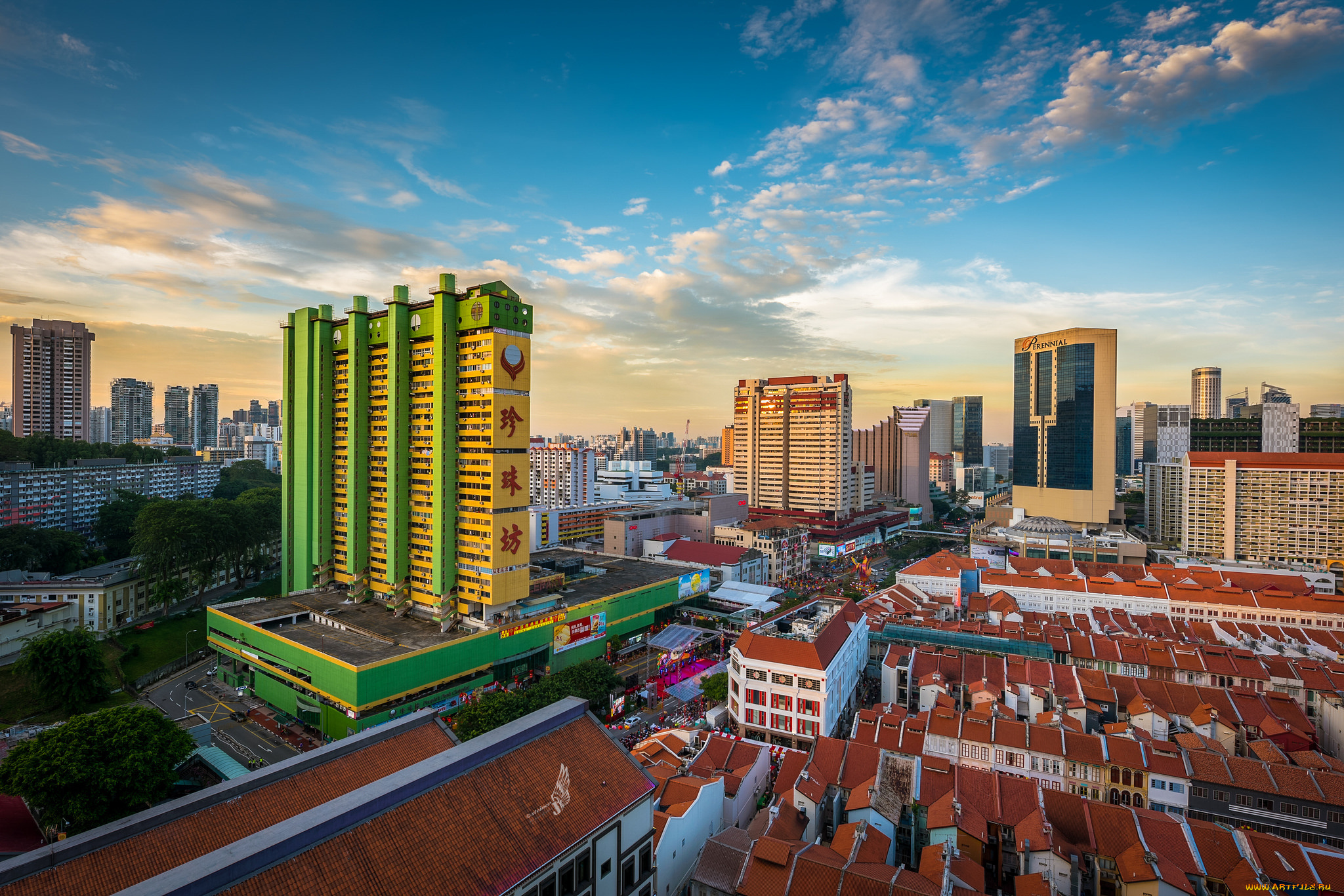 города, сингапур, , сингапур, панорам