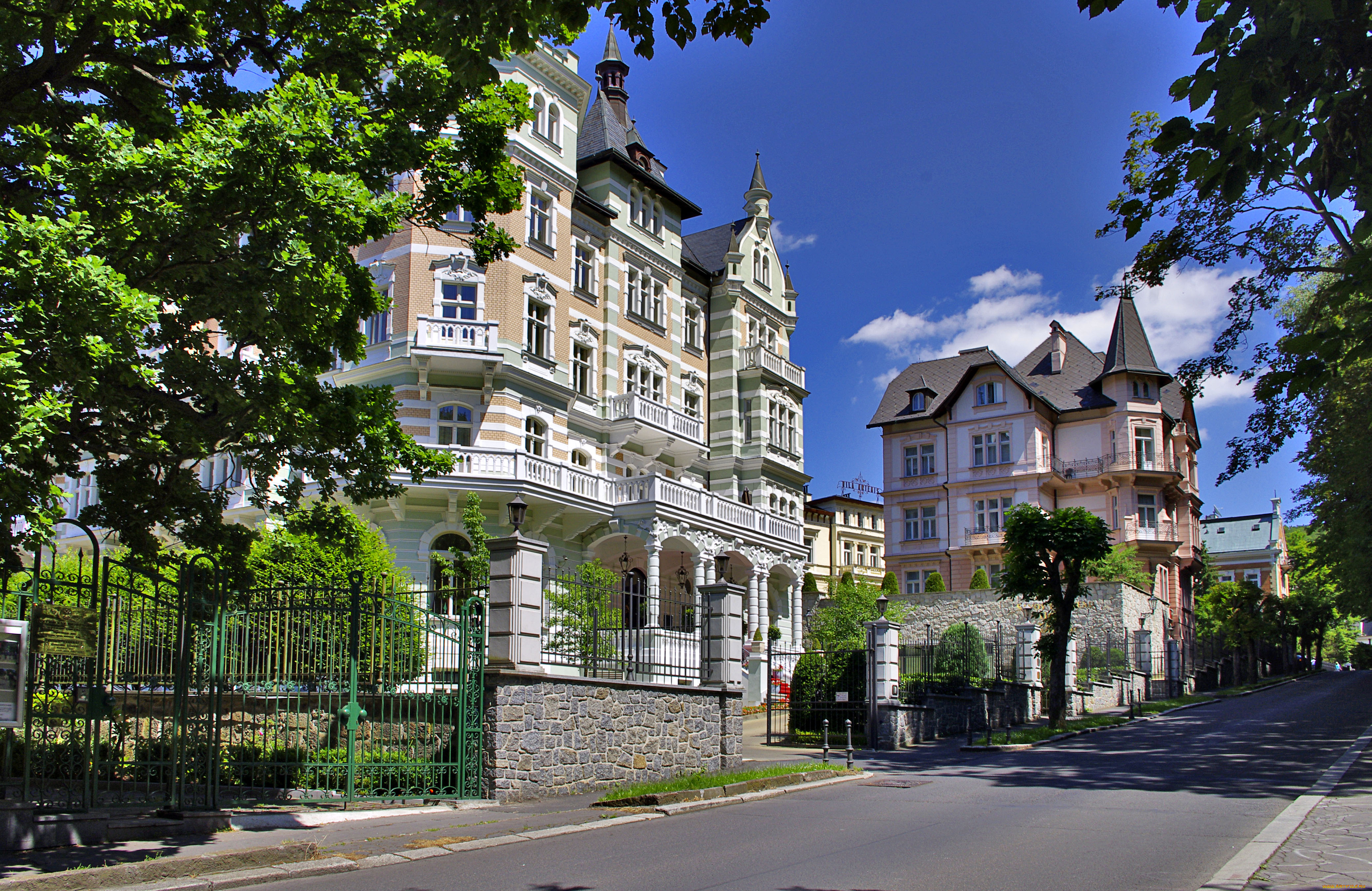 карловы, вары, города, -, улицы, , площади, , набережные, особняки, улица, Чехия, карловы, вары