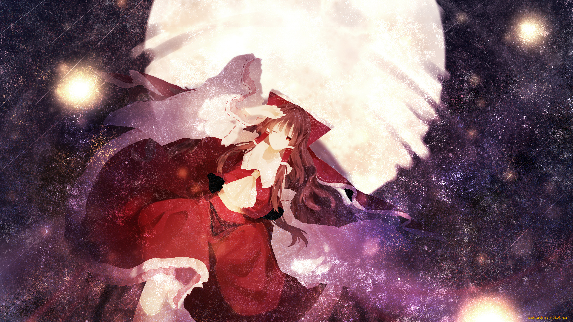 аниме, touhou, девушка