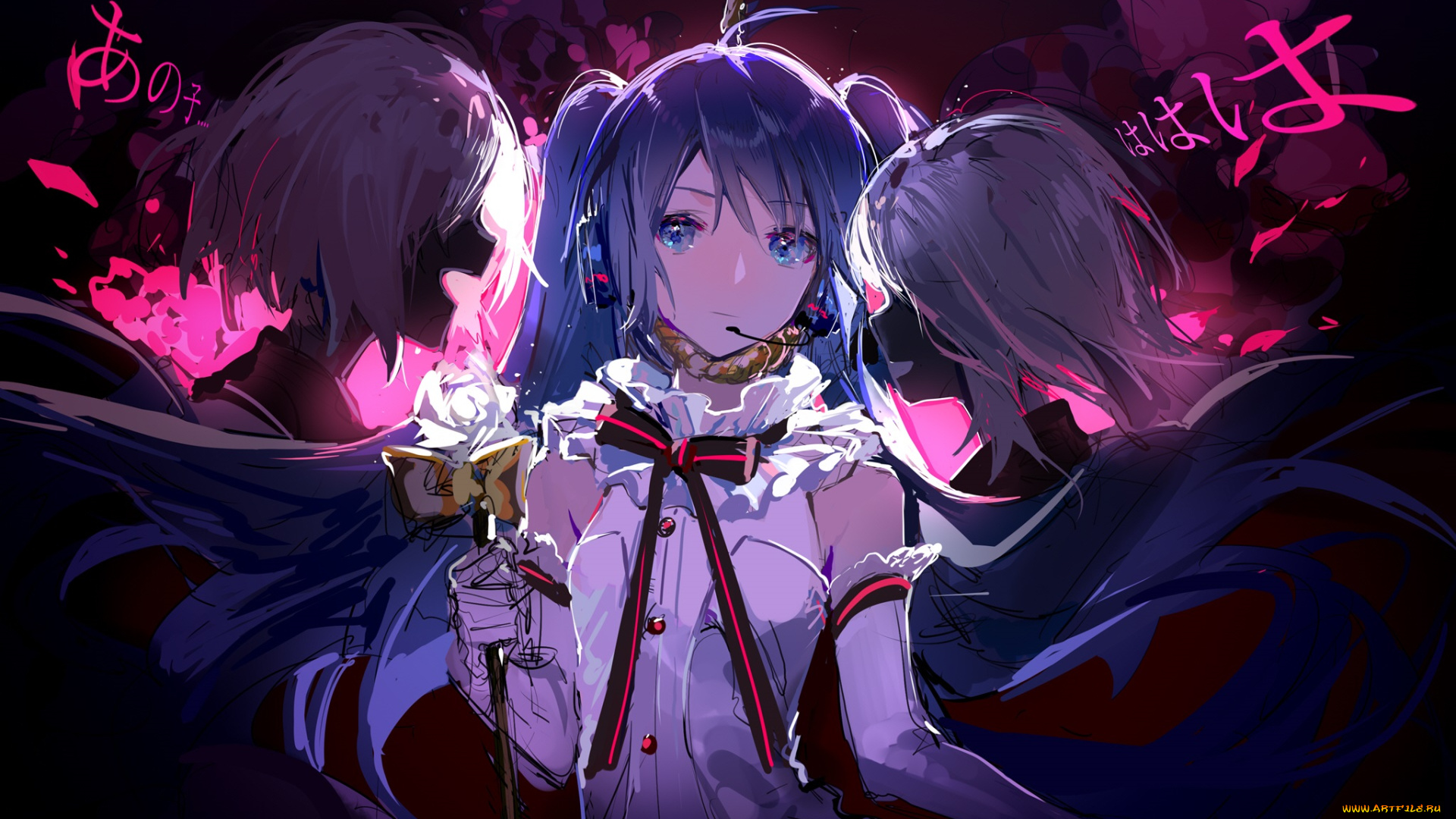 аниме, vocaloid, девушка