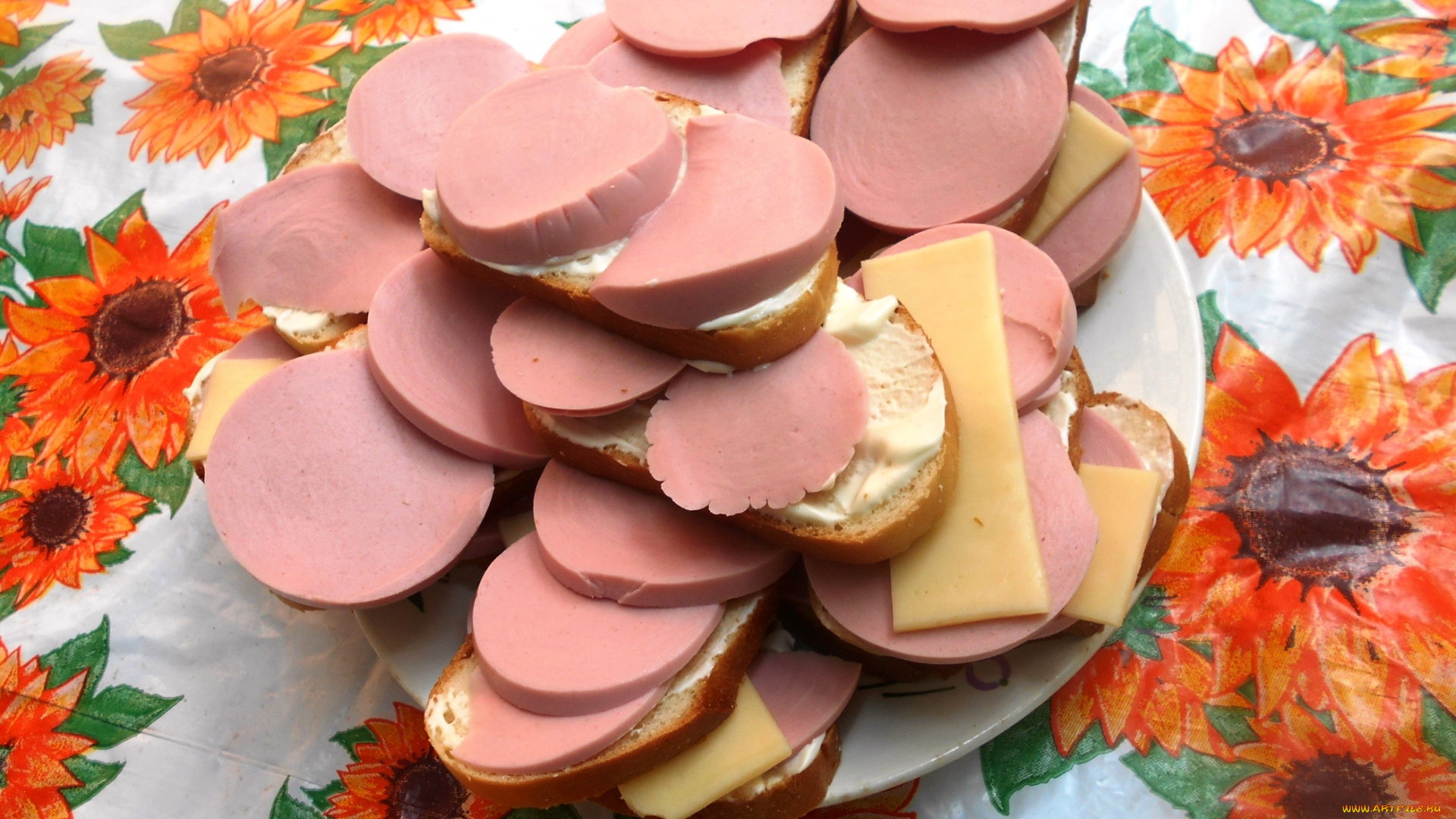 еда, бутерброды, , гамбургеры, , канапе, колбаса, хлеб, сыр