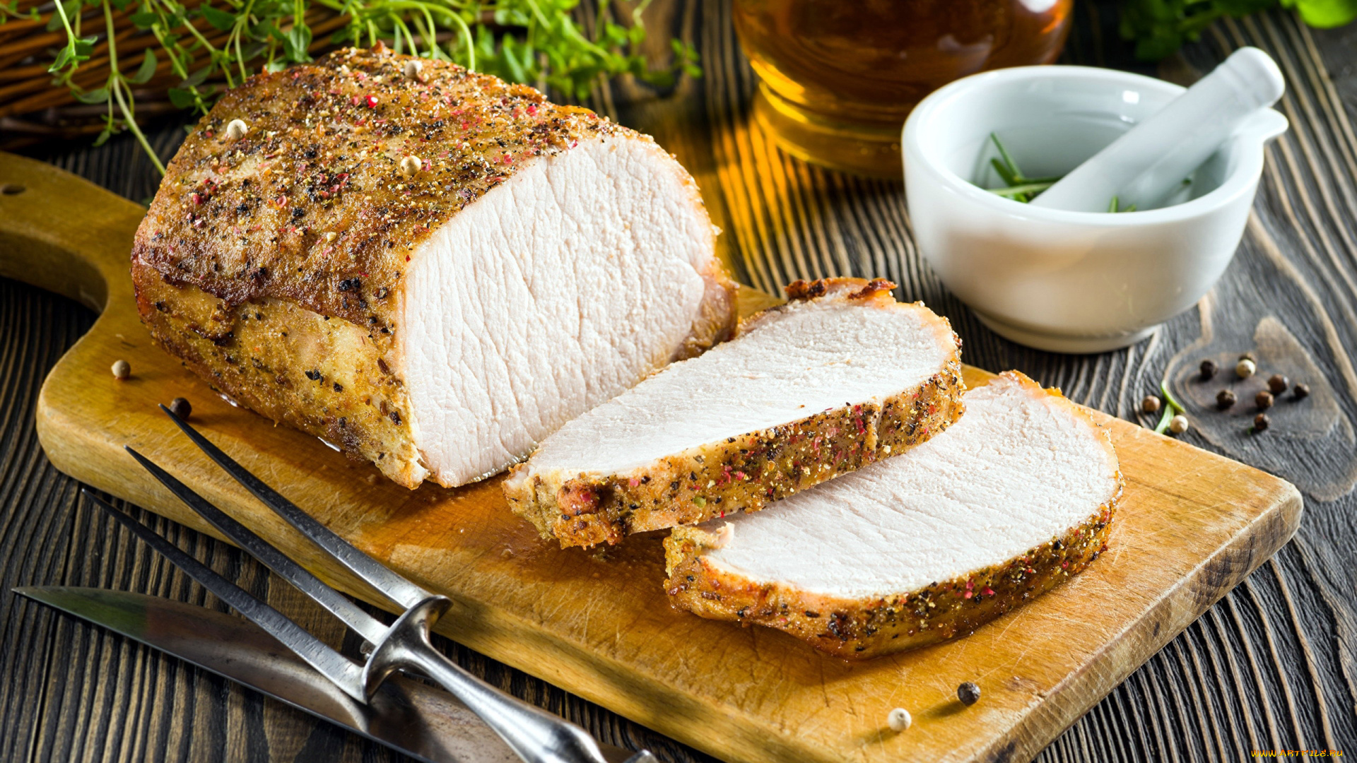 еда, мясные, блюда, буженина