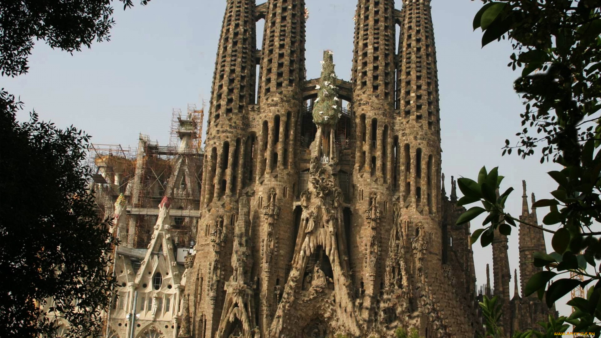 города, барселона, , испания, gaudi, sagrada, familia