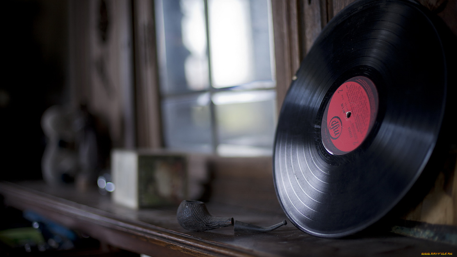 музыка, -другое, пластинка, комната, курительная, трубка