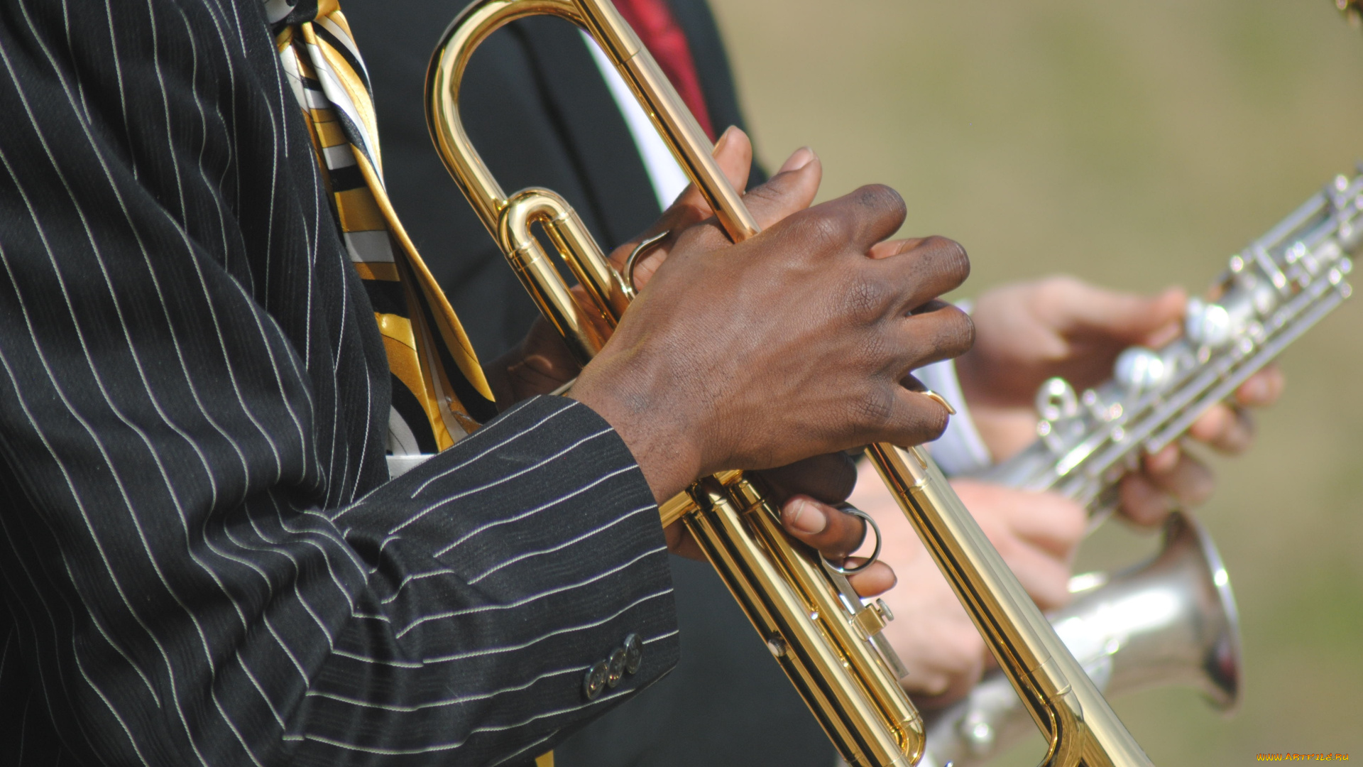 музыка, -музыкальные, инструменты, саксофон, труба, руки