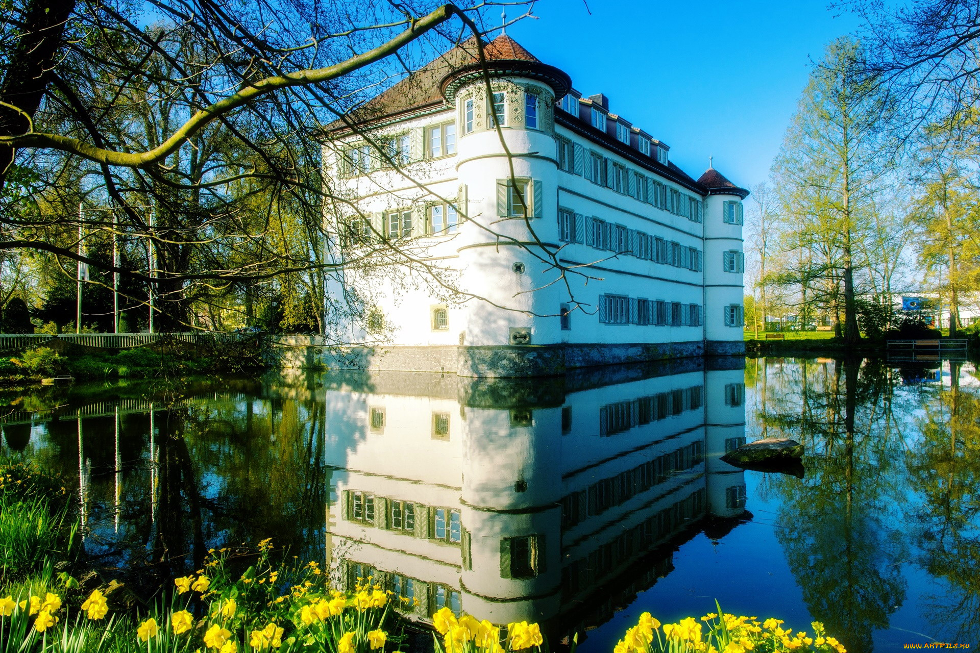bad, rappenau, germany, города, замки, германии, bad, rappenau, germany