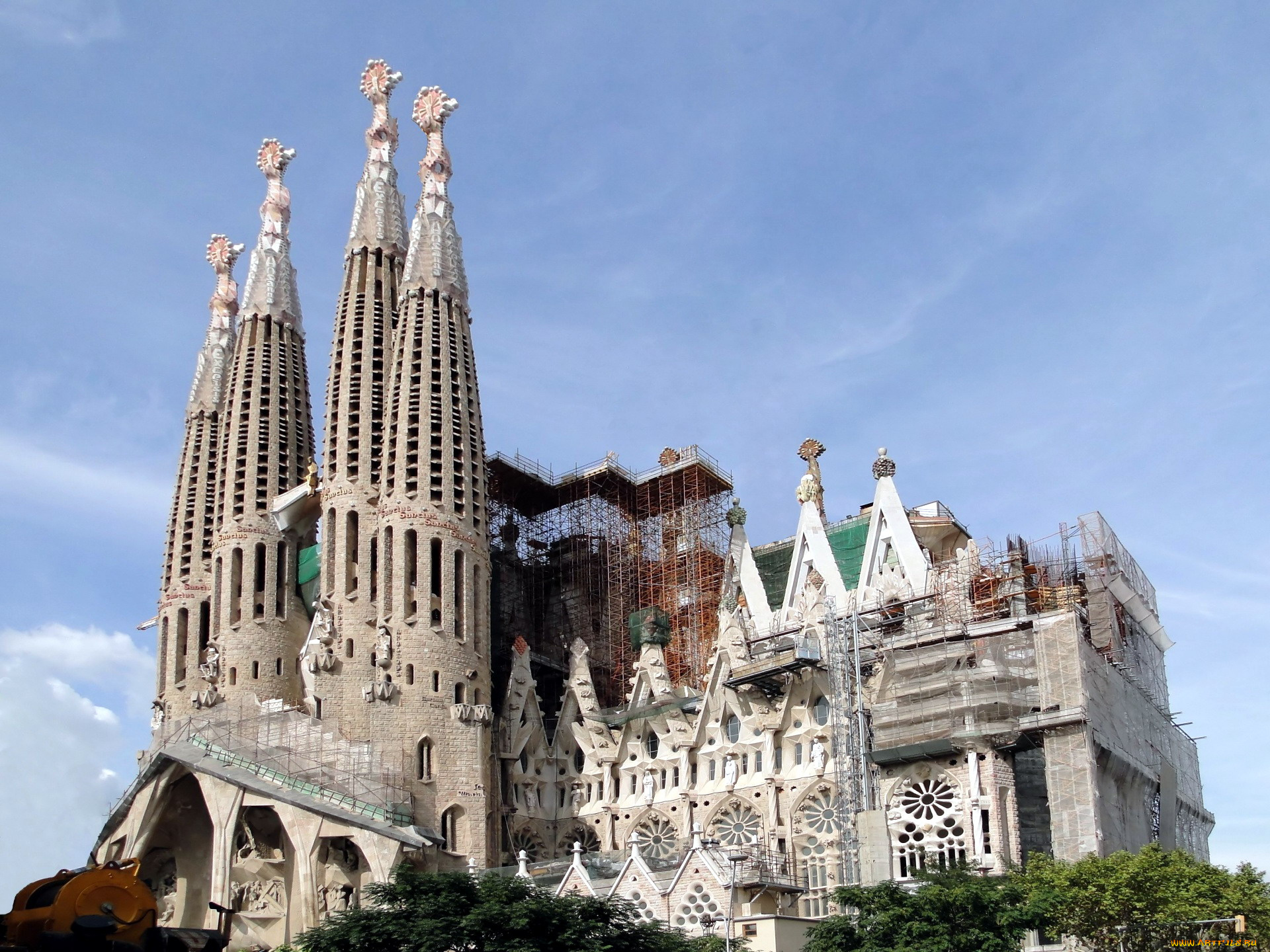 города, барселона, , испания, gaudi, sagrada, familia