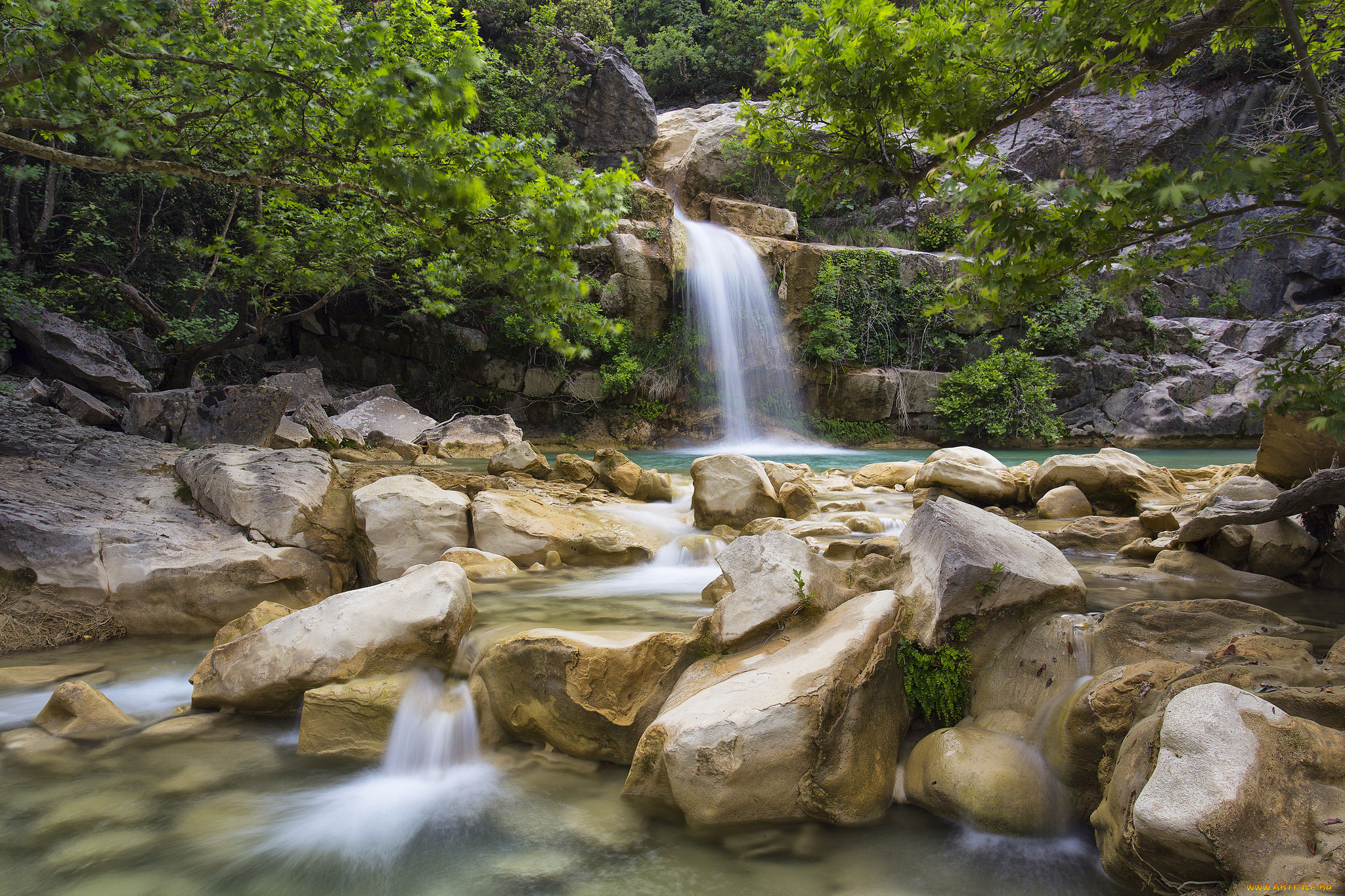 природа, водопады, простор