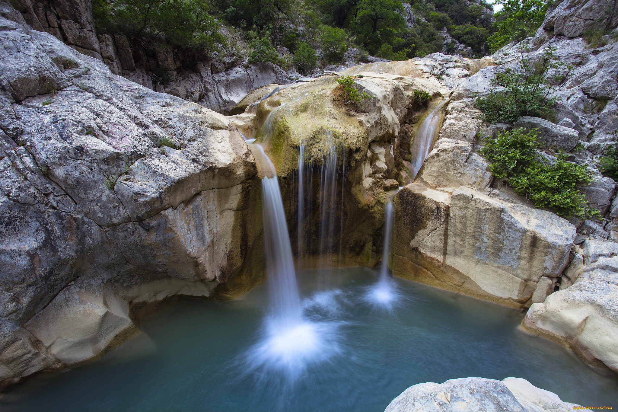 природа, водопады, простор