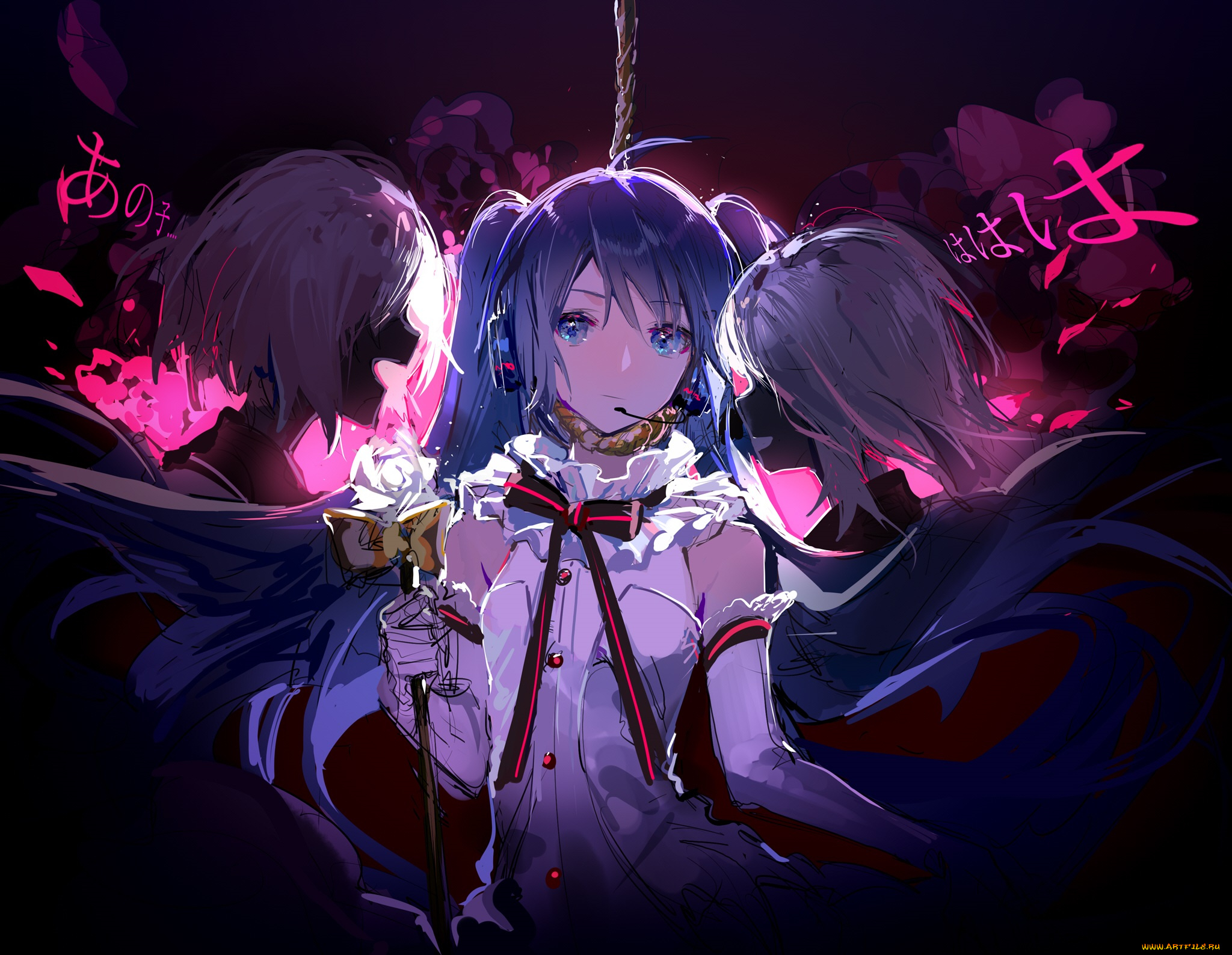 аниме, vocaloid, девушка