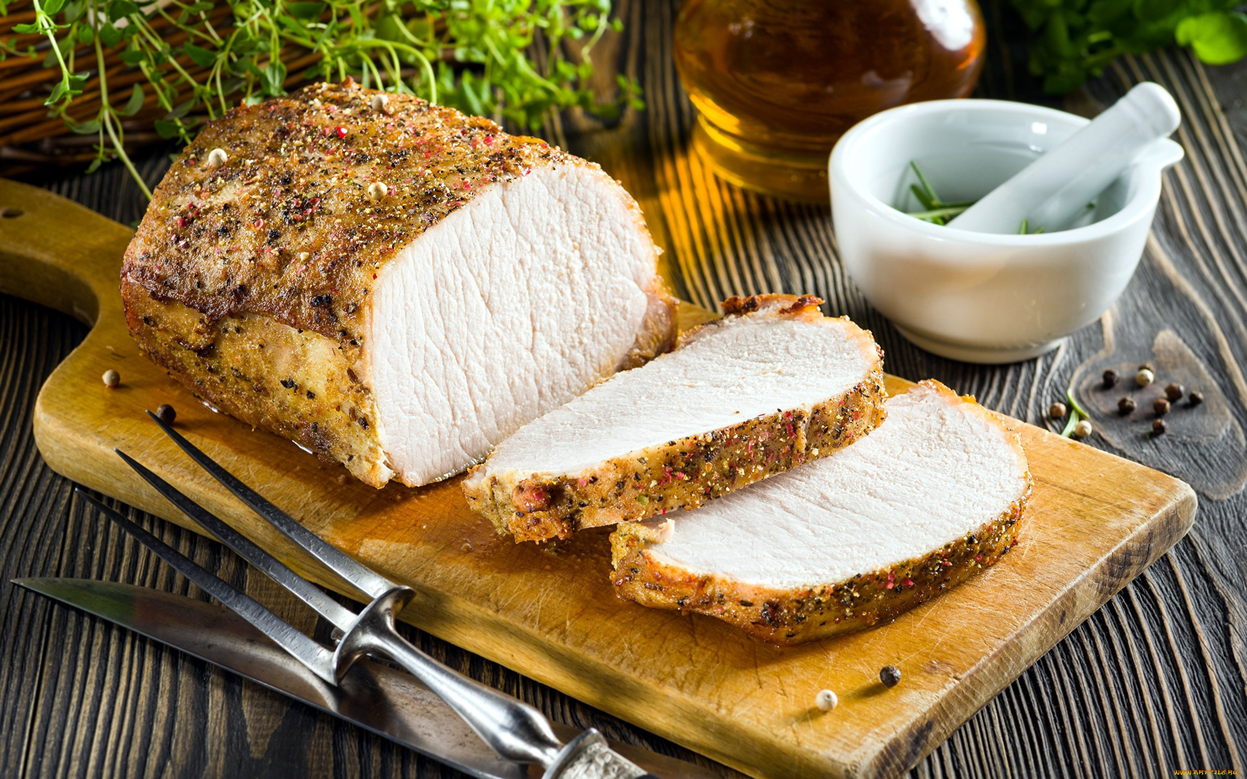 еда, мясные, блюда, буженина