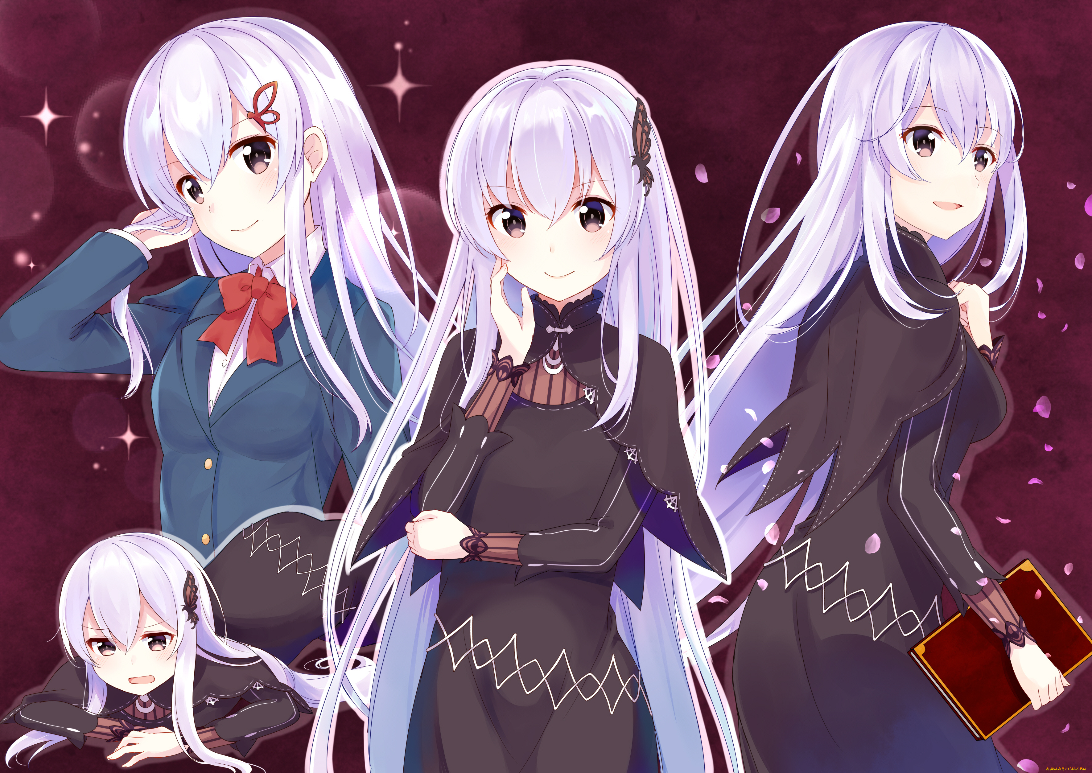 аниме, re, , zero, kara, hajimeru, isekai, seikatsu, девушка