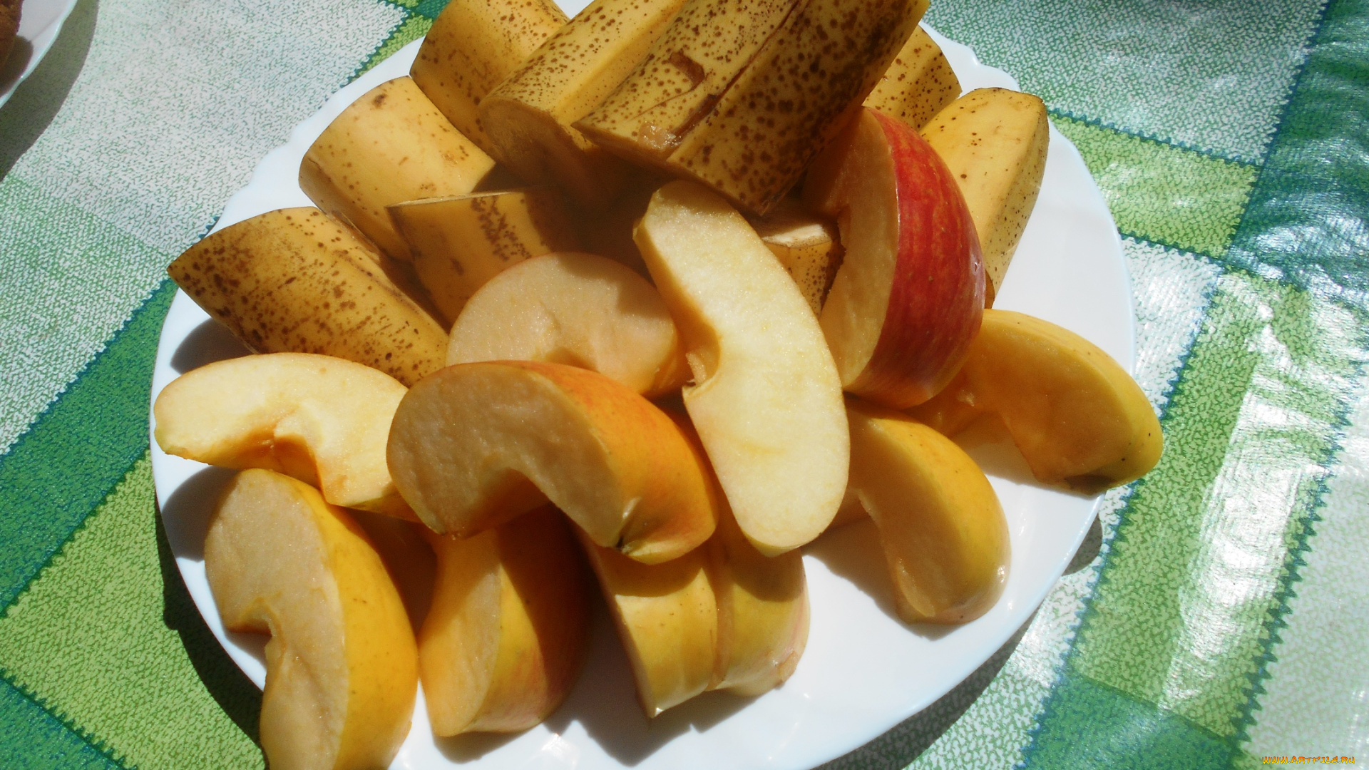 еда, бананы, яблоки
