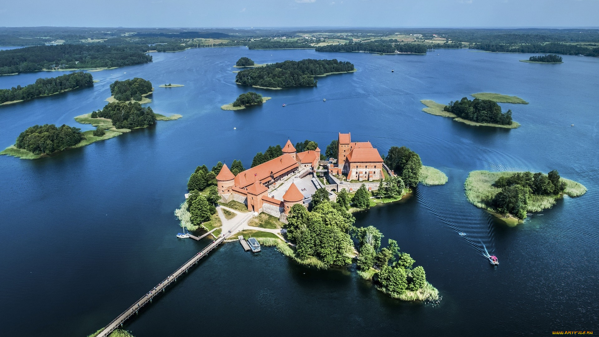 города, тракайский, замок, , литва, trakai, castle