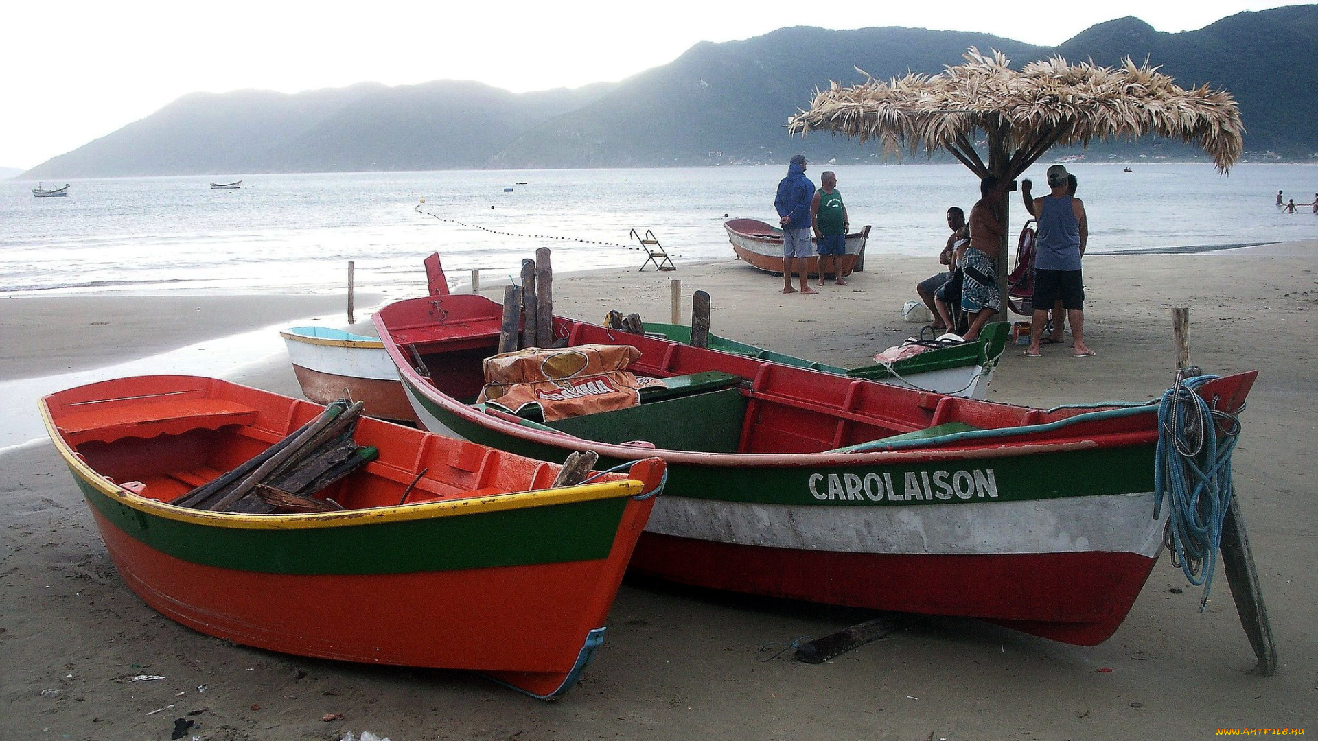 корабли, лодки, , шлюпки, берег, залив