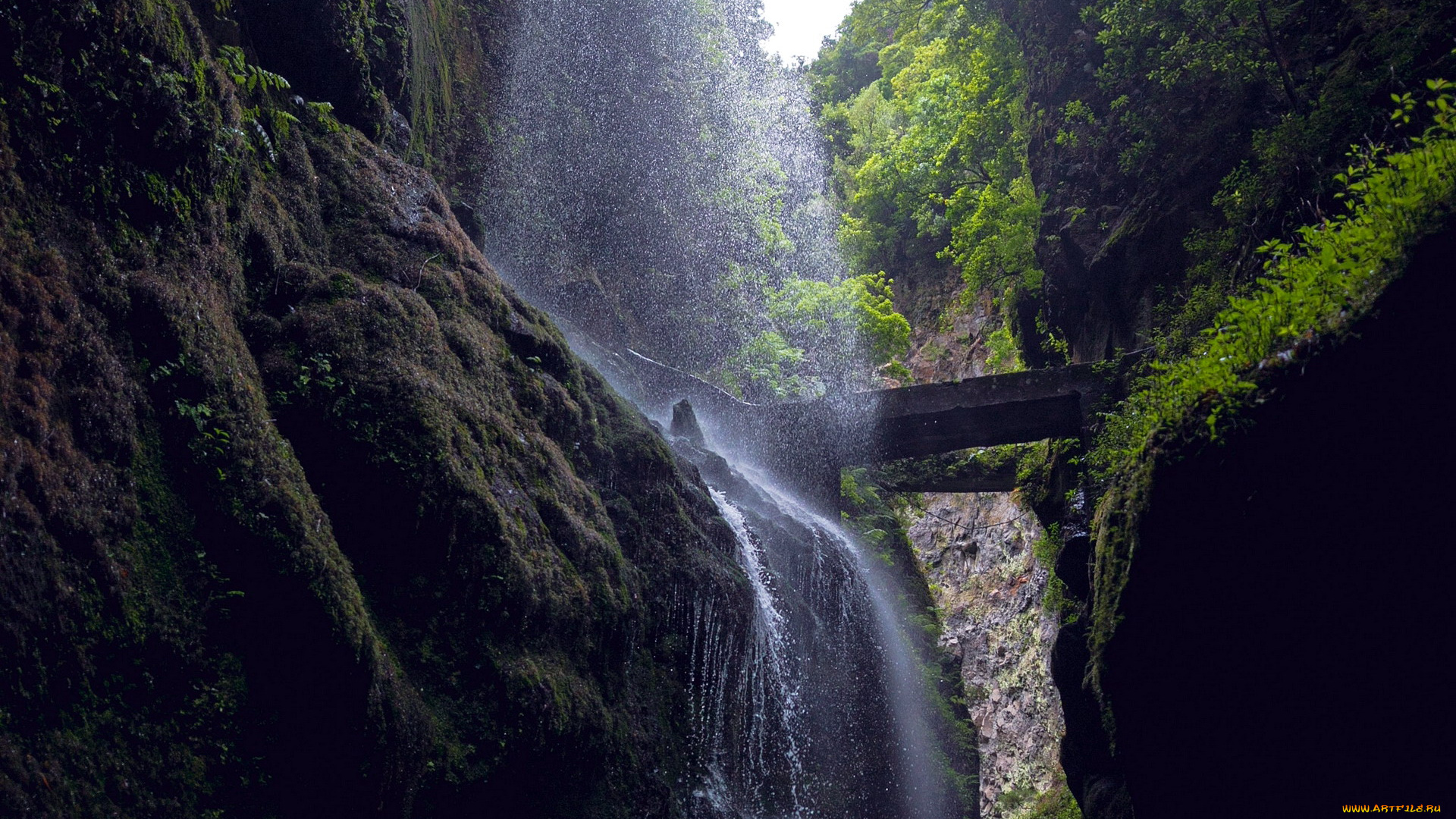 природа, водопады, поток, водопад, вода