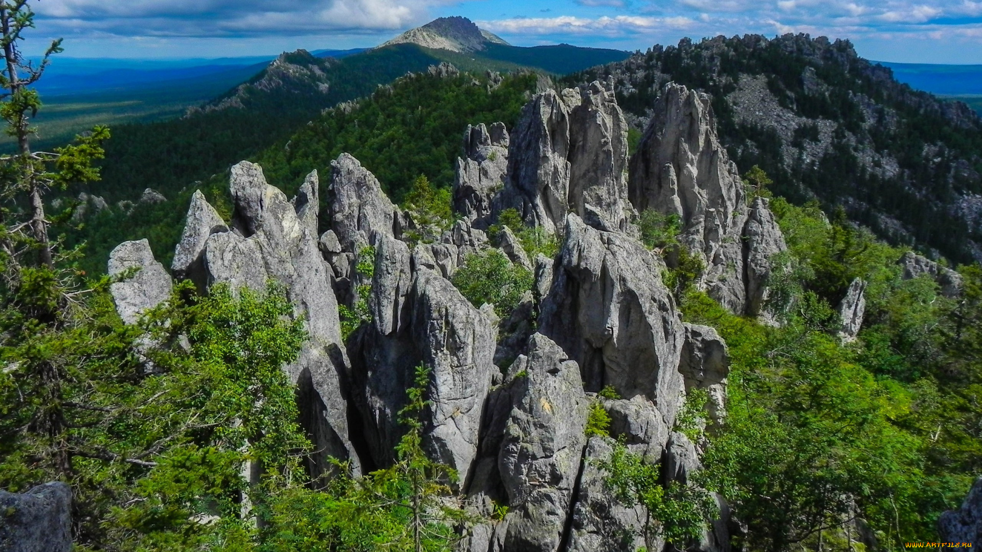 таганай, природа, горы, скалы, россия, южный, урал