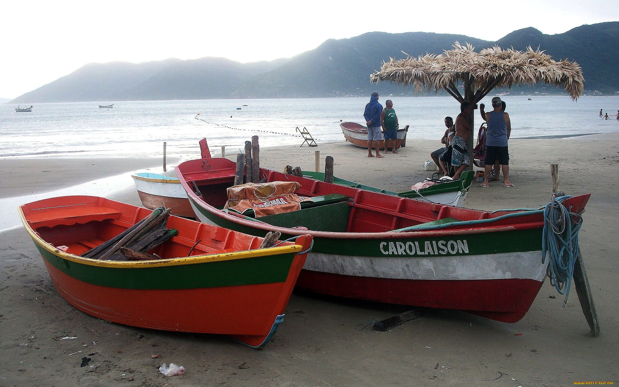 корабли, лодки, , шлюпки, берег, залив