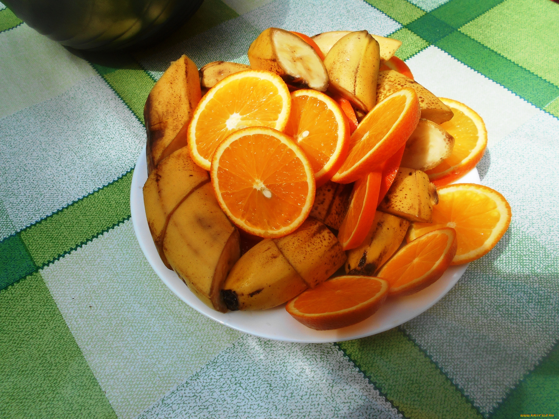 еда, бананы, фрукты, апельсины