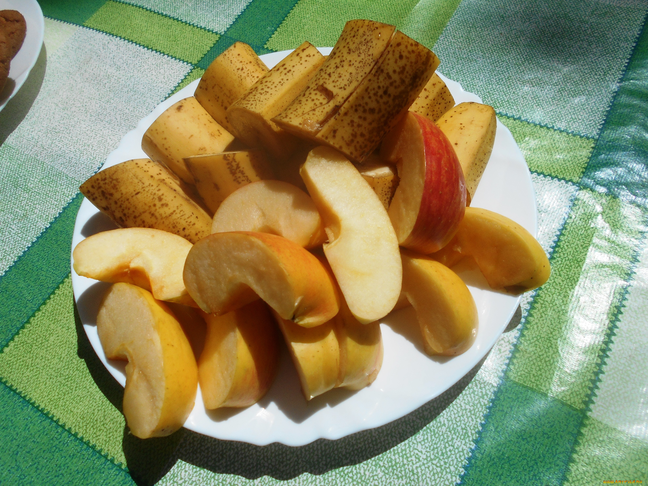 еда, бананы, яблоки