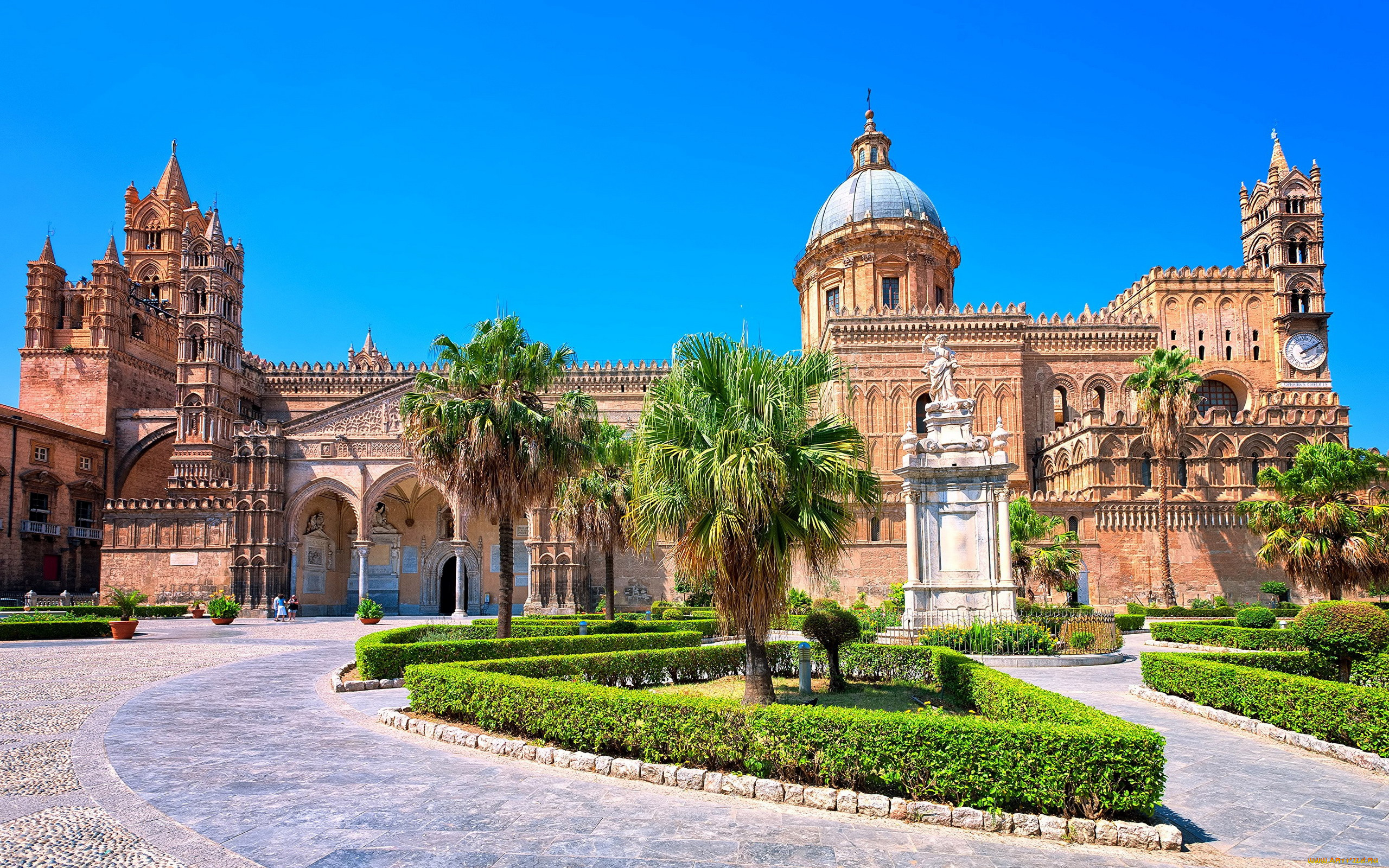 palermo, italy, города, -, католические, соборы, , костелы, , аббатства