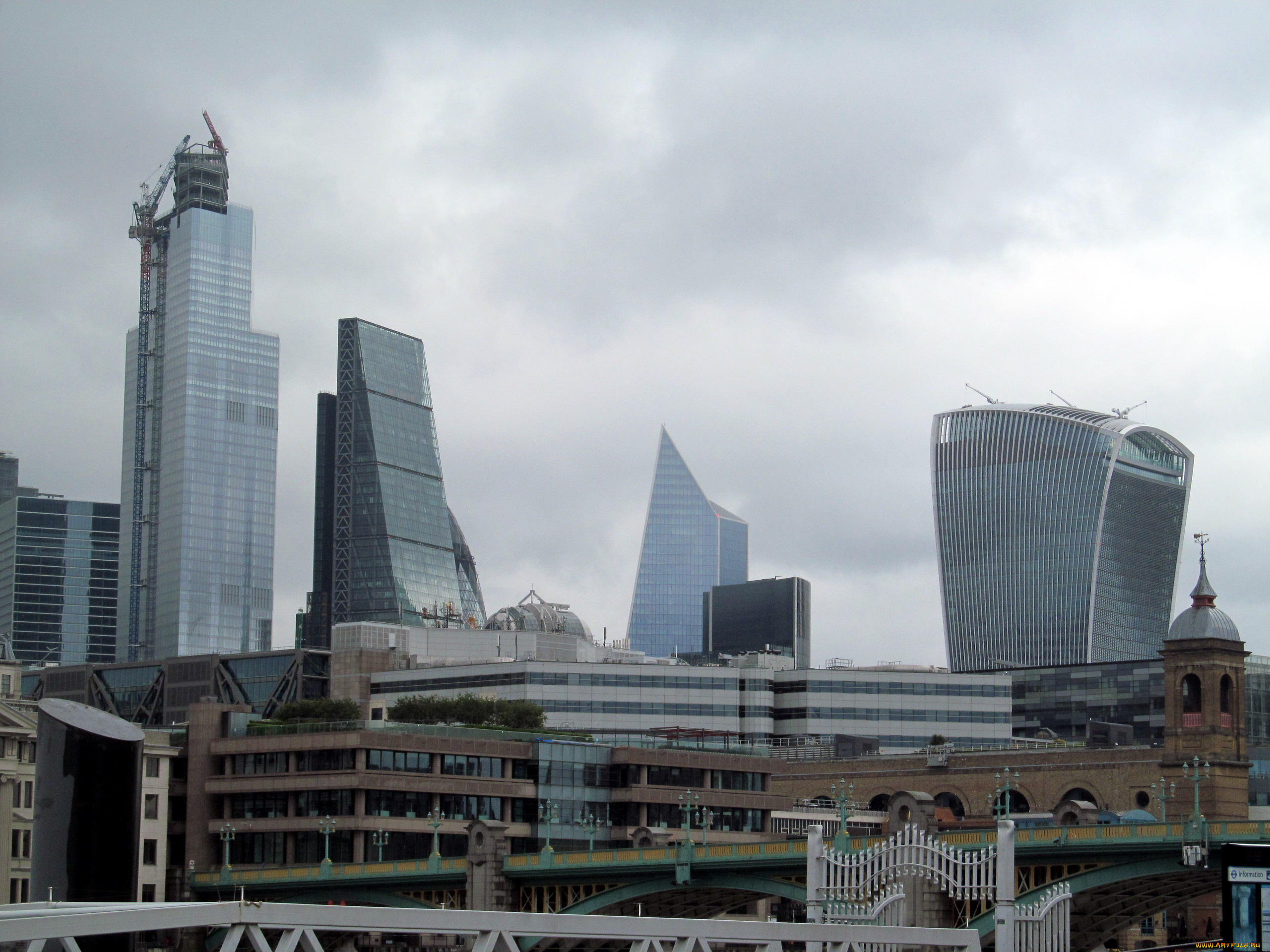 города, лондон, , великобритания, панорама