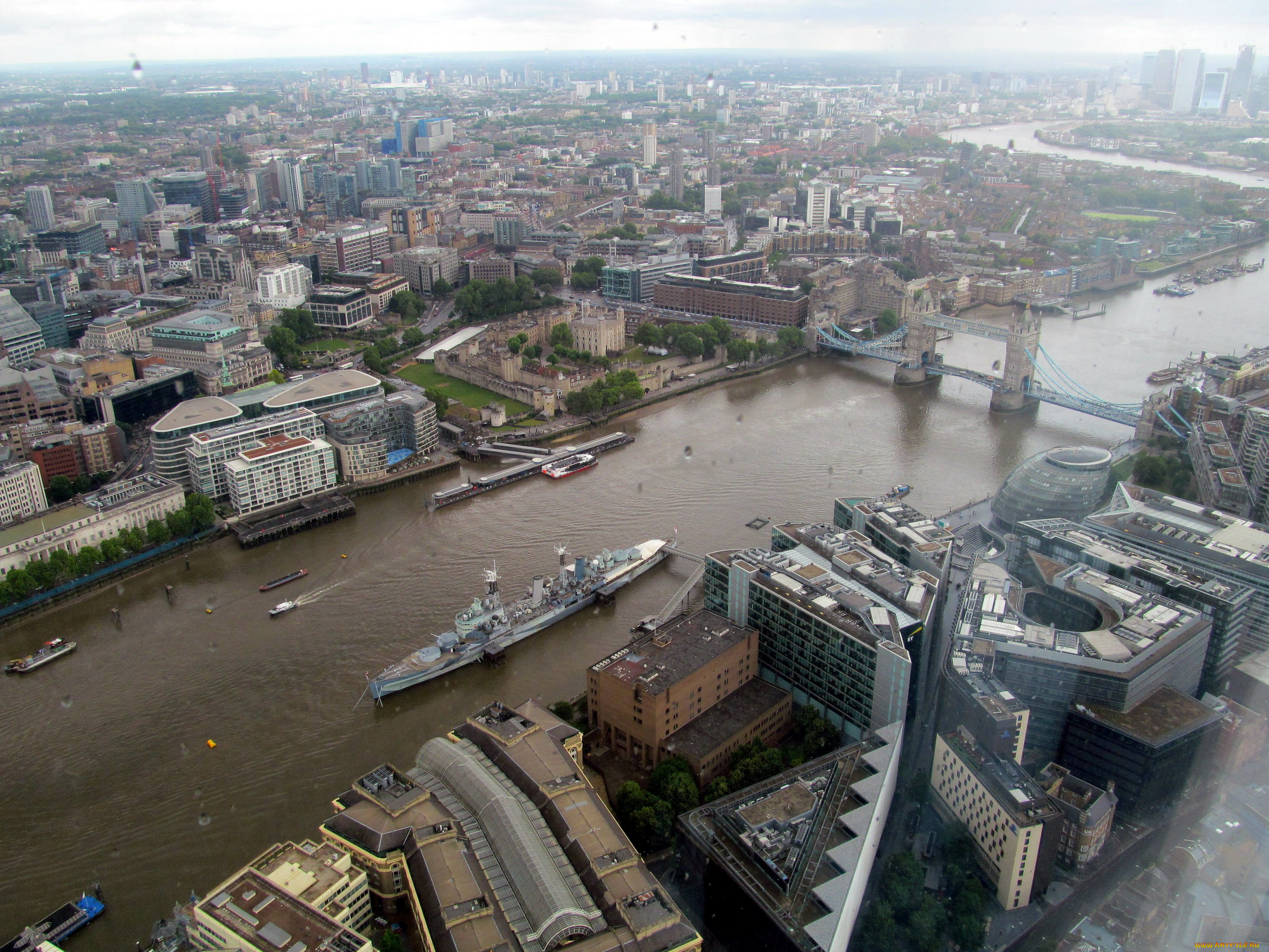 города, лондон, , великобритания, панорама