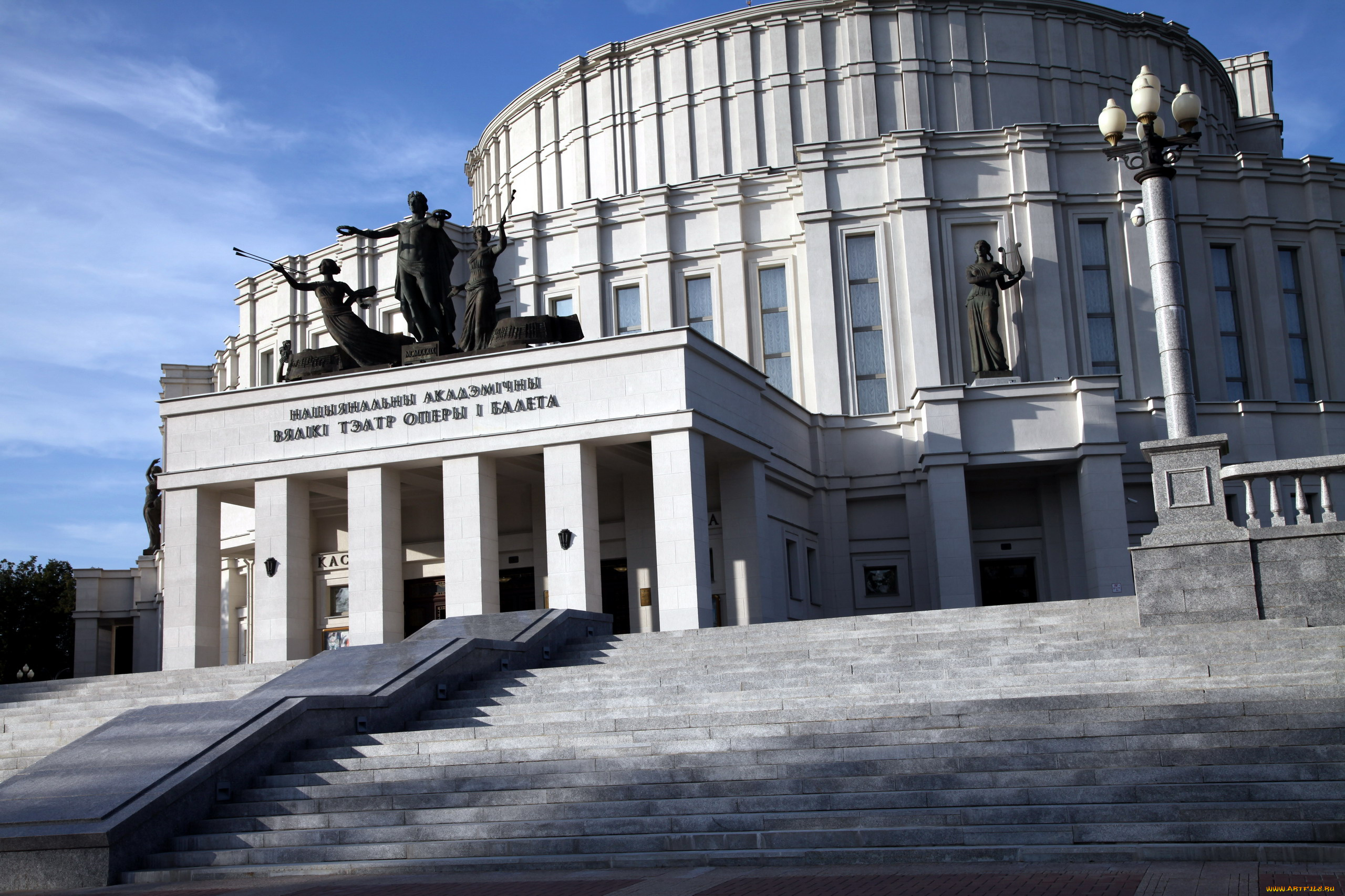 города, минск, , беларусь, оперный, театр