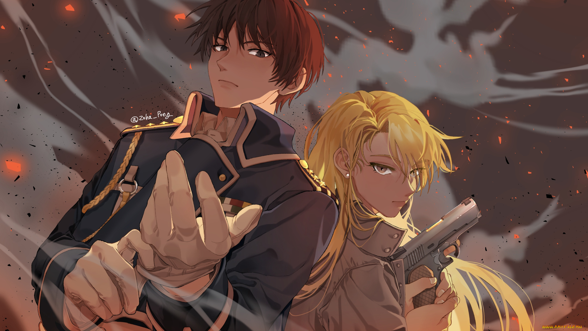 аниме, fullmetal, alchemist, стальной, алхимик