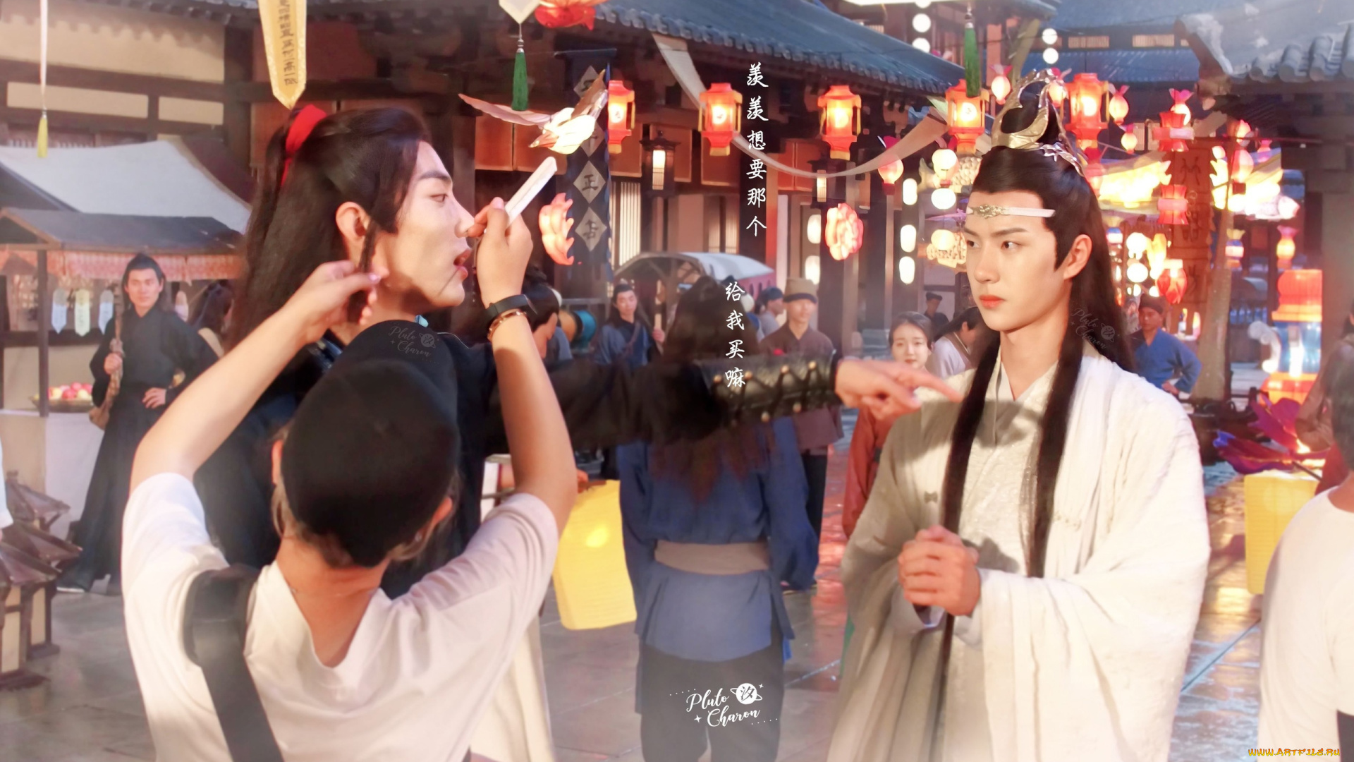 разное, знаменитости, ван, ибо, сяо, чжань, съемки, костюмы, люди