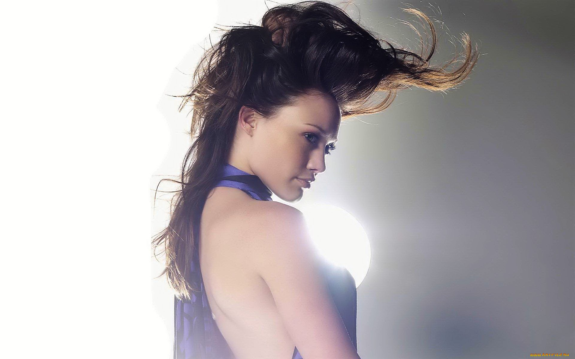 девушки, hilary, duff, шатенка, лицо, спина