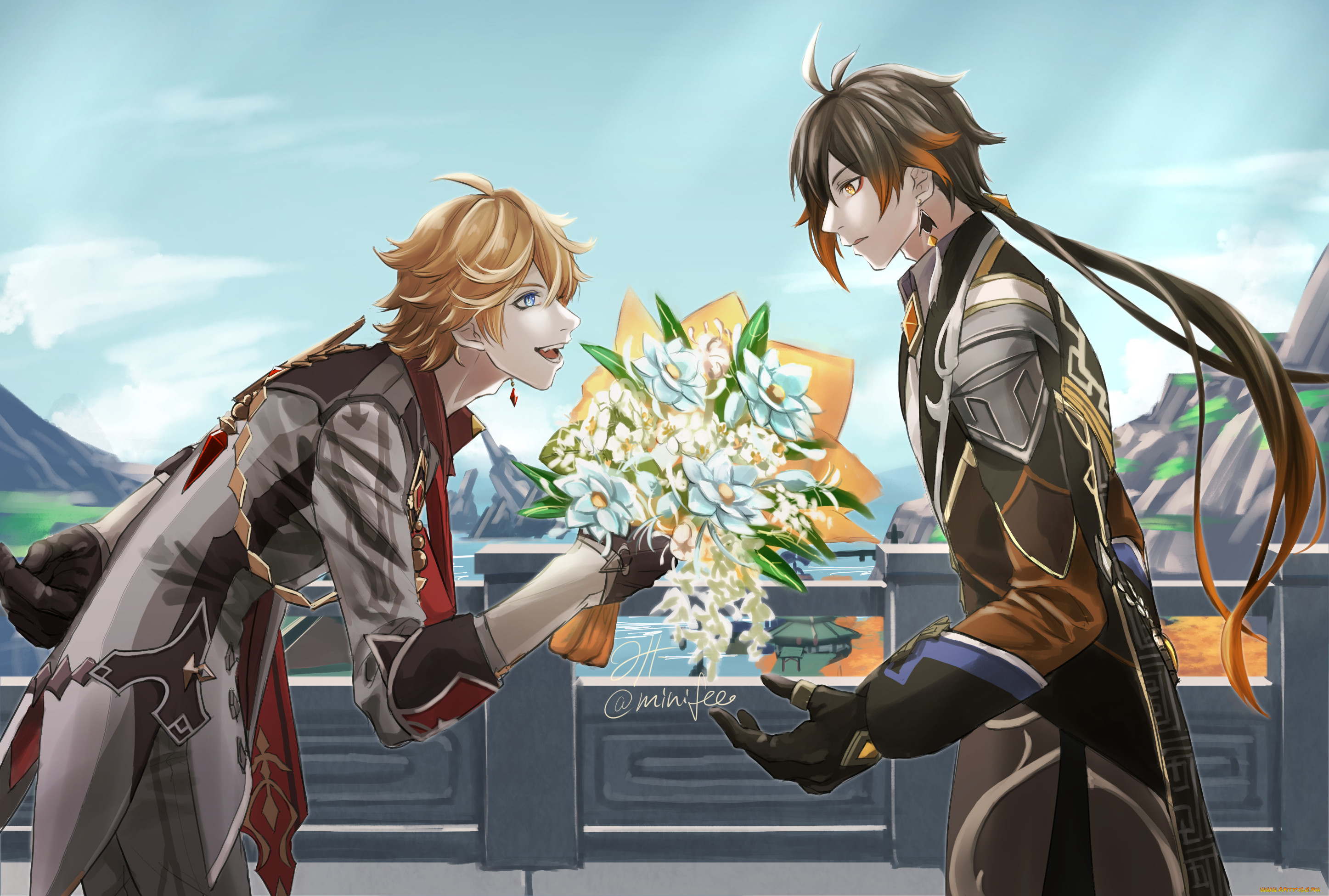 аниме, genshin, impact, genshin, impact