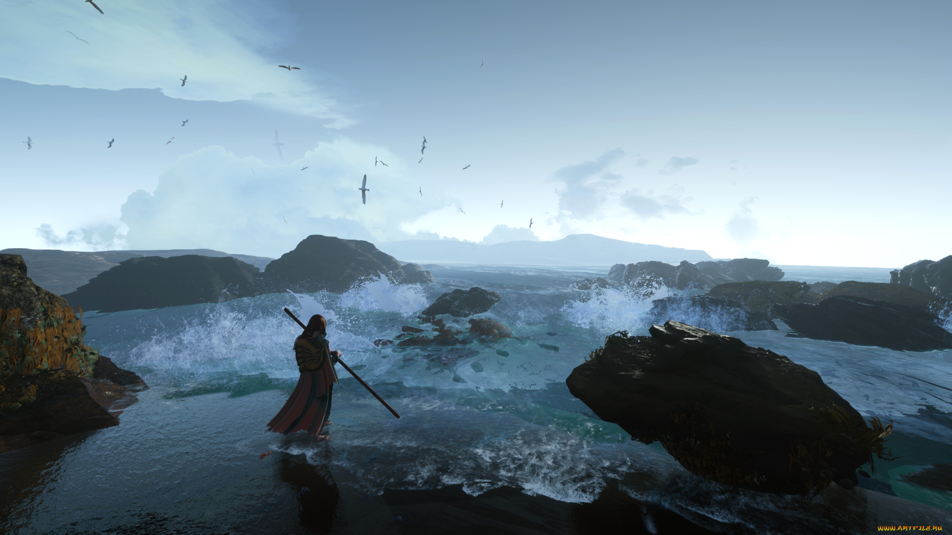 фэнтези, пейзажи, побережье