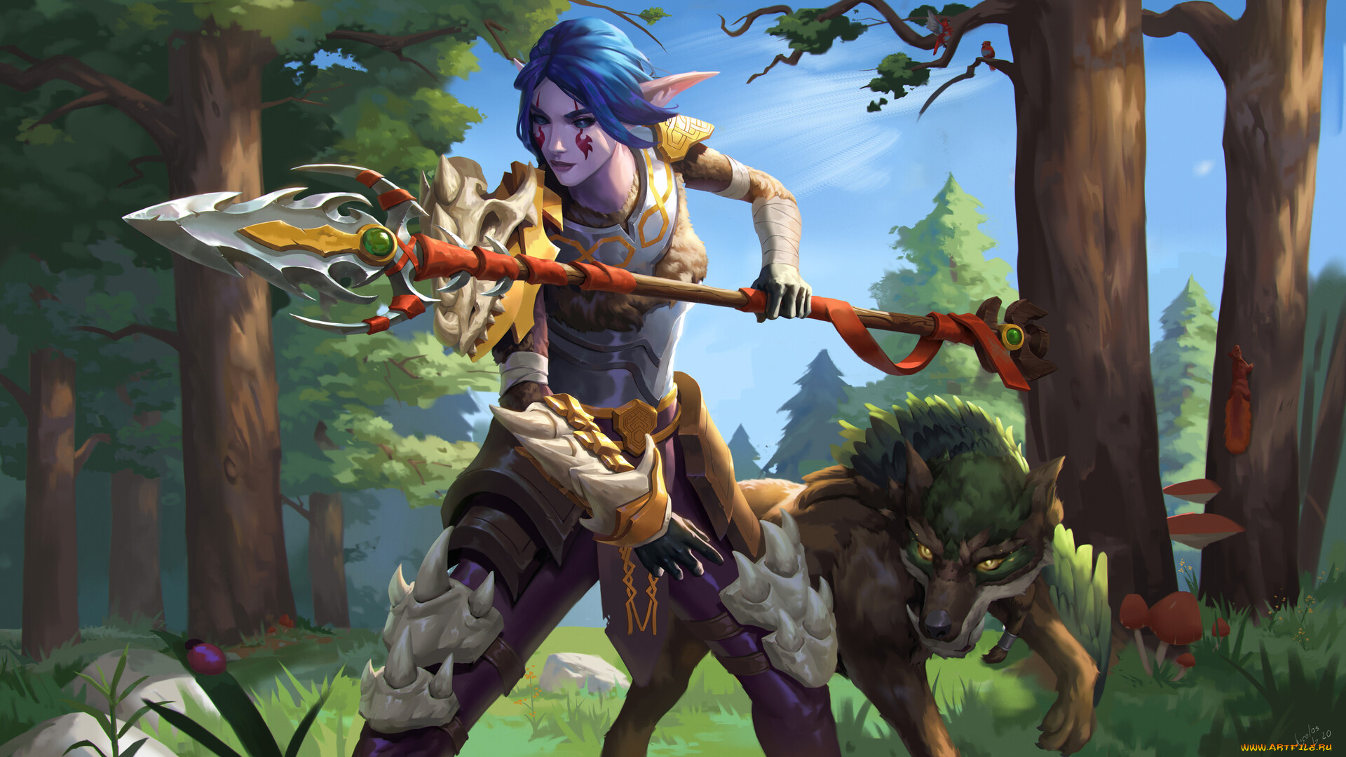 warcraft, видео, игры, world, of, warcraft, девушка