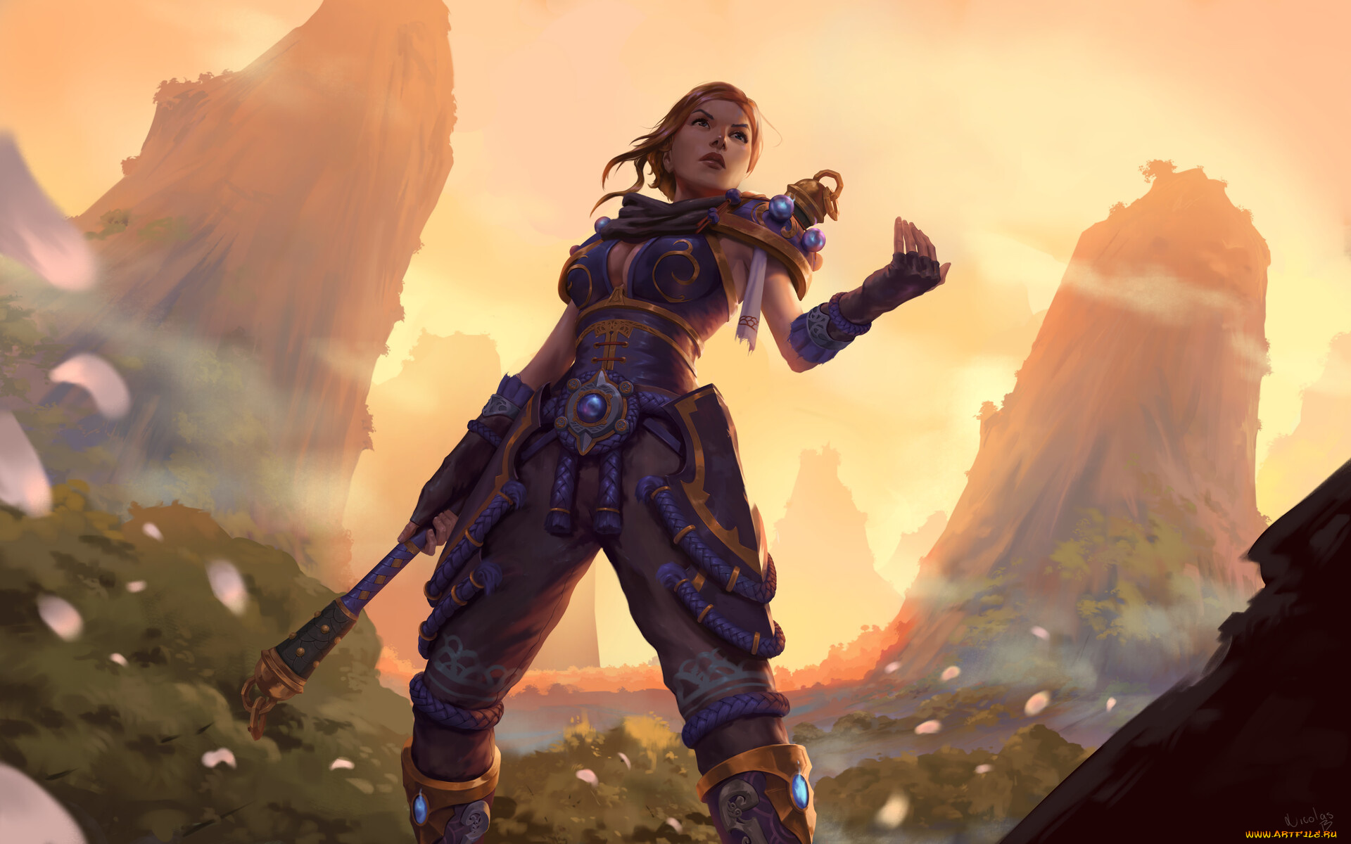 warcraft, видео, игры, world, of, warcraft, девушка